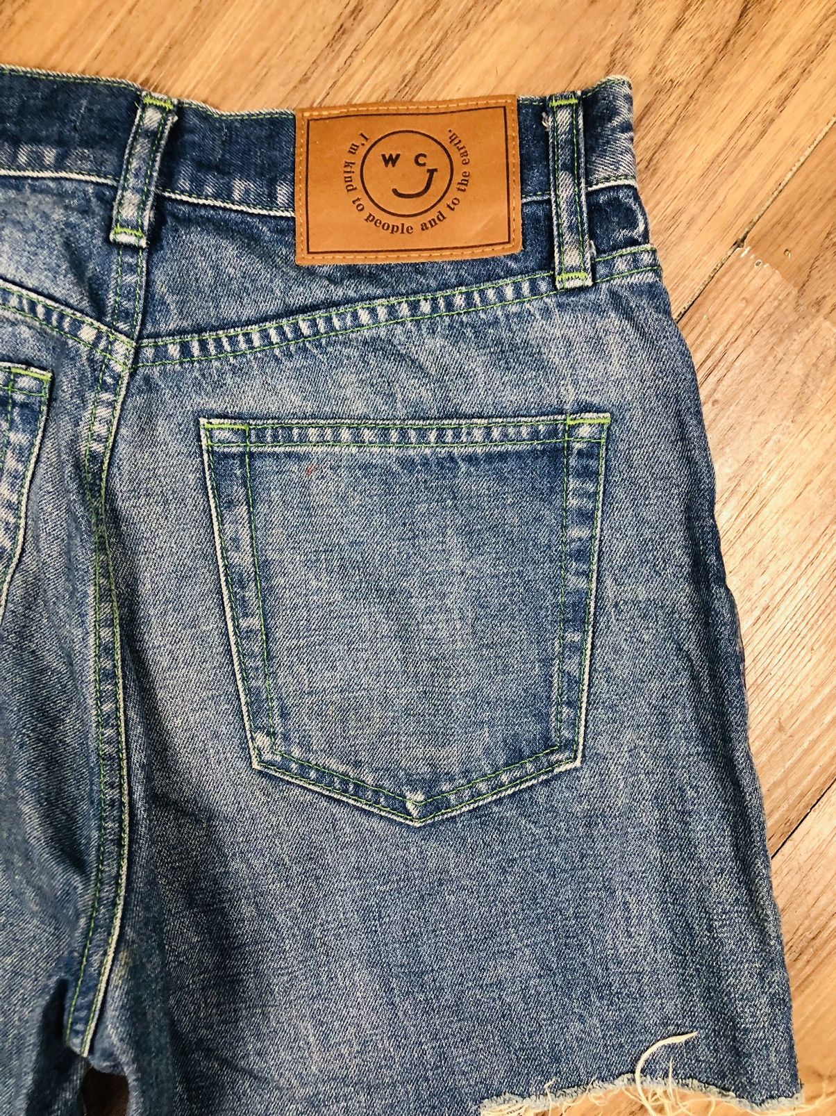 If Six Was Nine WCJ Wide-Leg Ripped Jeans - Unique Thigh Cutout Denim (40) Size US 26 / EU 42 - 18 Thumbnail