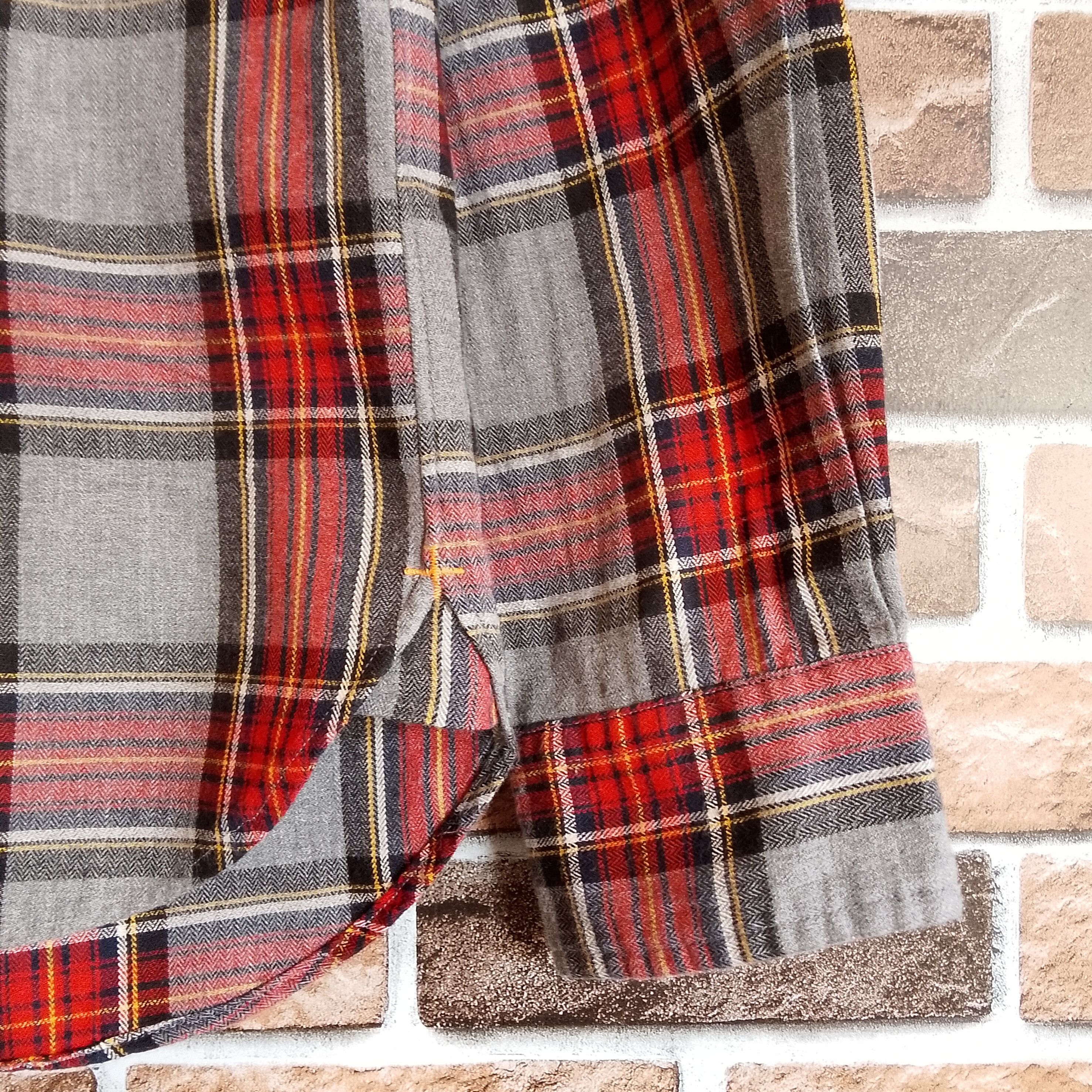 Beams Plus 100% Cotton Red/Gray Gingham Plaid Lightweight Flannel Size US S / EU 44-46 / 1 - 6 Thumbnail