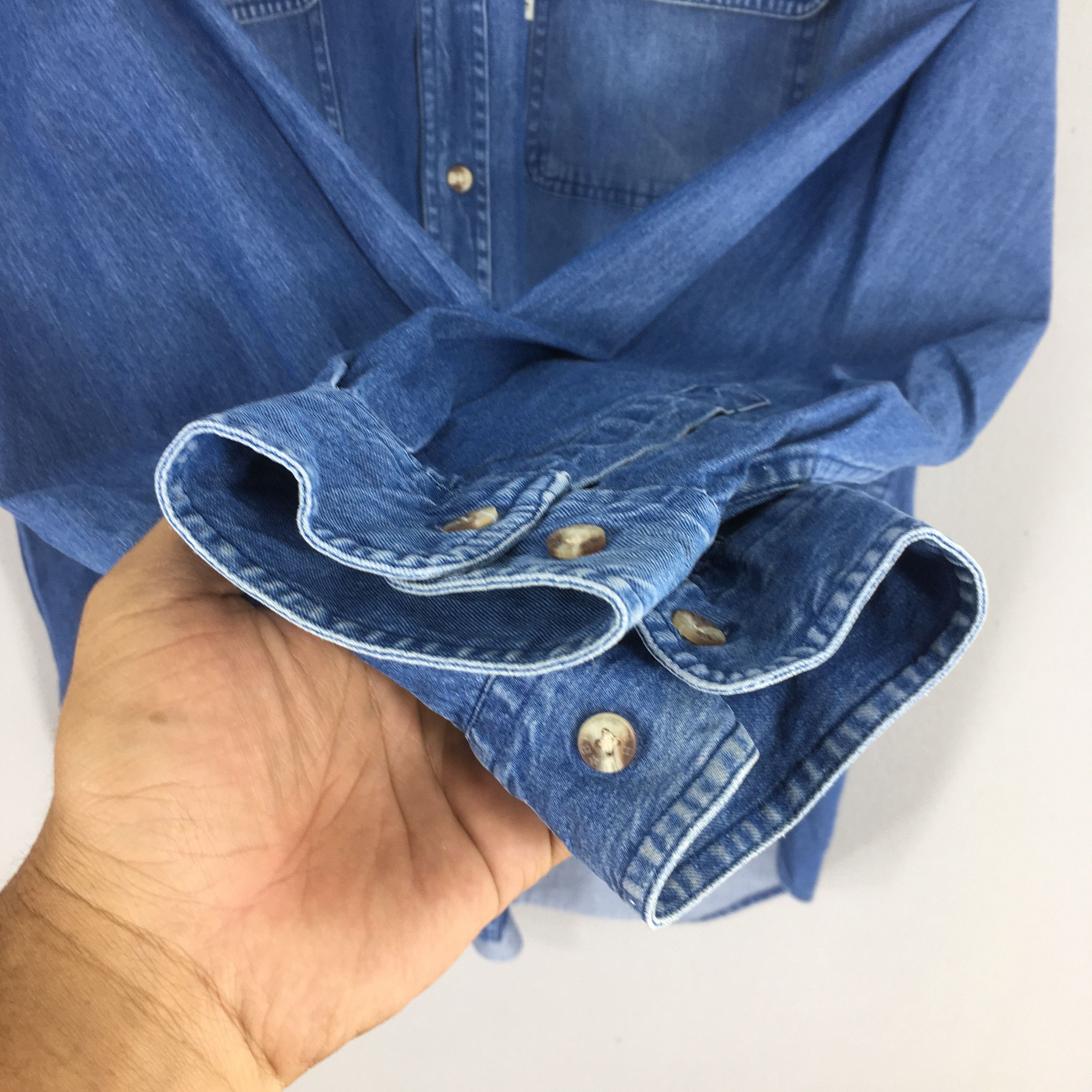 Beverly Hills Polo Club Vintage Beverly Hills Polo Club Denim Work Shirt XLarge Size US XL / EU 56 / 4 - 4 Thumbnail