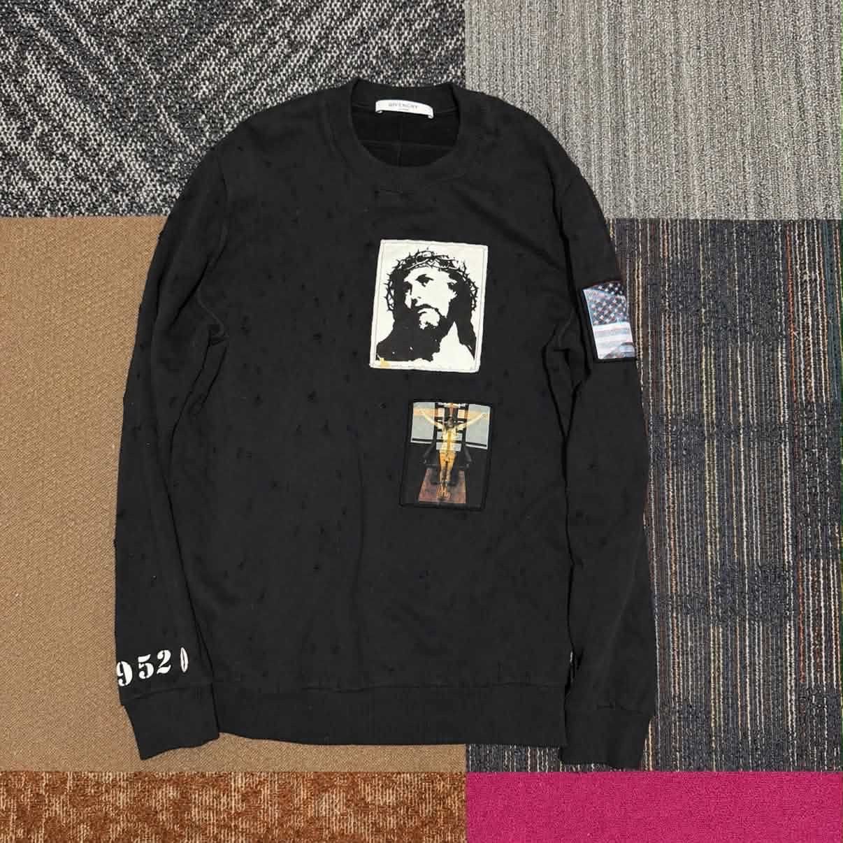 Givenchy Givenchy by Ricardo Tisci Jesus Patchwork Size US S / EU 44-46 / 1 - 1 Thumbnail