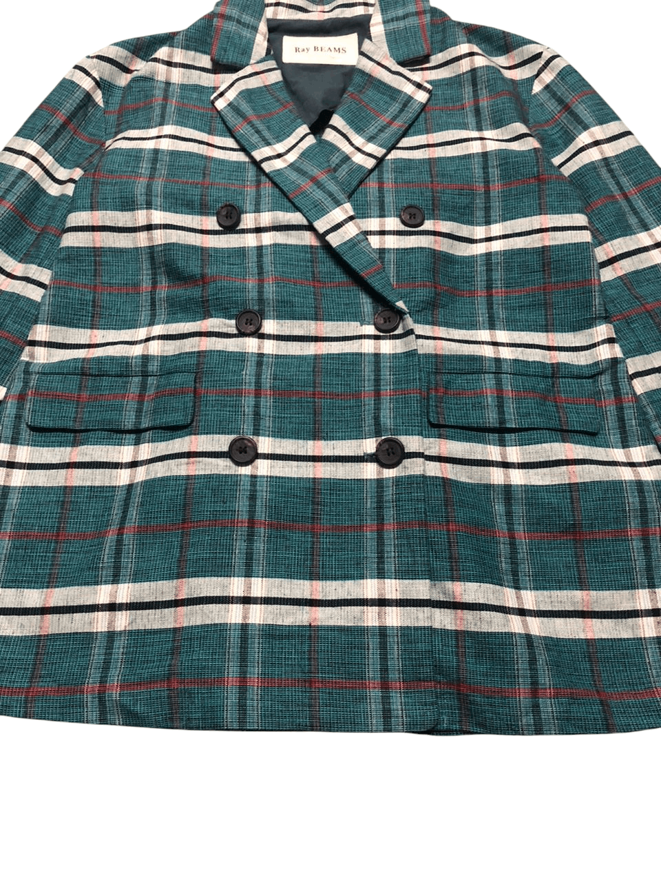 Beams Plus × Japanese Brand Ray Beams Plaid Multicolor Double Breasted Blazer Jacket Size M / US 6-8 / IT 42-44 - 5 Thumbnail