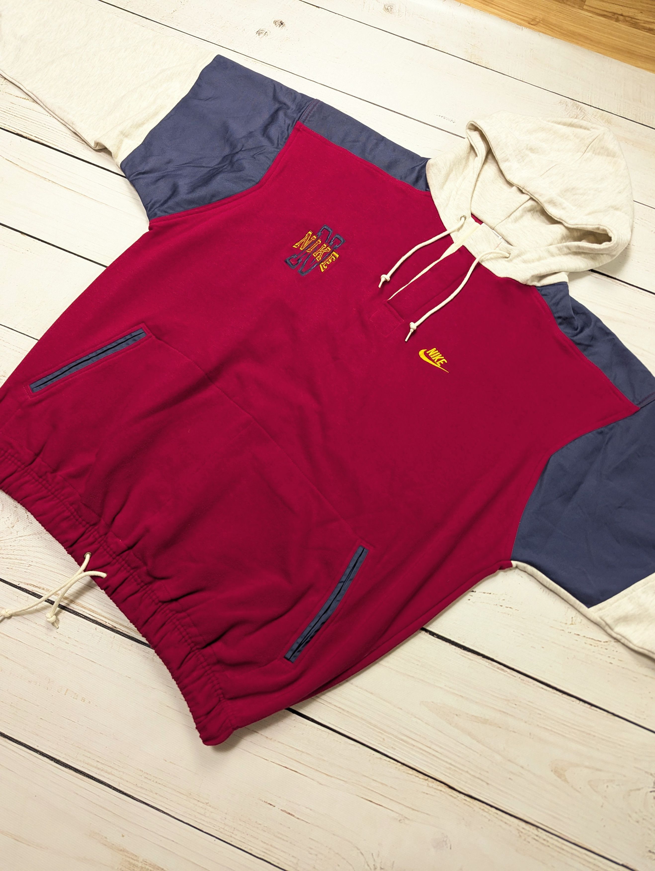 Nike Nike vintage 1980 big logo spell out hoodie size XL Size US XL / EU 56 / 4 - 4 Thumbnail