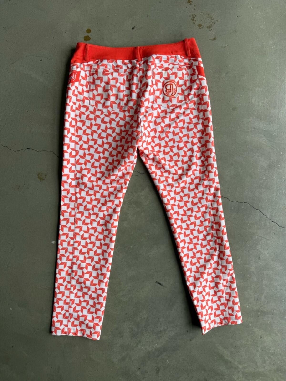Other Benjefe / Geometric Print Golf Pants / orange / Korean golf Size 28" / US 6 / IT 42 - 6 Thumbnail
