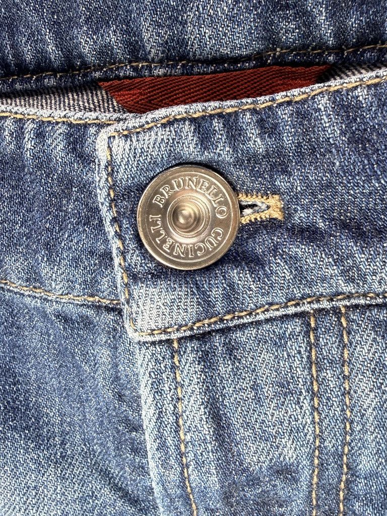 Brunello Cucinelli BRUNELLO CUCINELLI Traditional Fit Button Fly Denim Jeans Size US 36 / EU 52 - 16 Thumbnail
