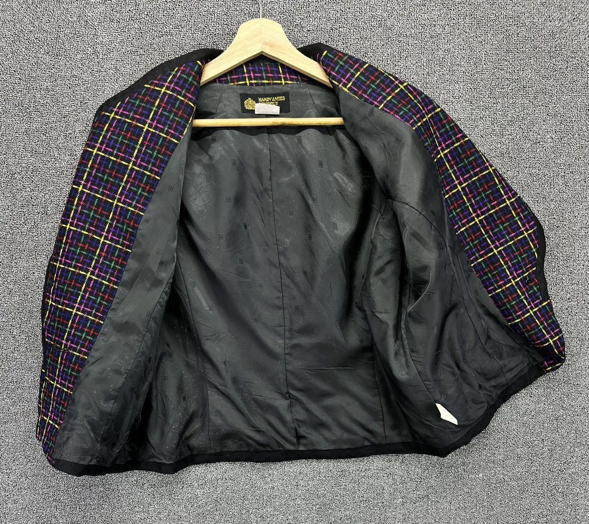 Hardy Amies Hardy Amies Shadow Plaid Checkered Cardigan Jacket Size M / US 6-8 / IT 42-44 - 5 Thumbnail