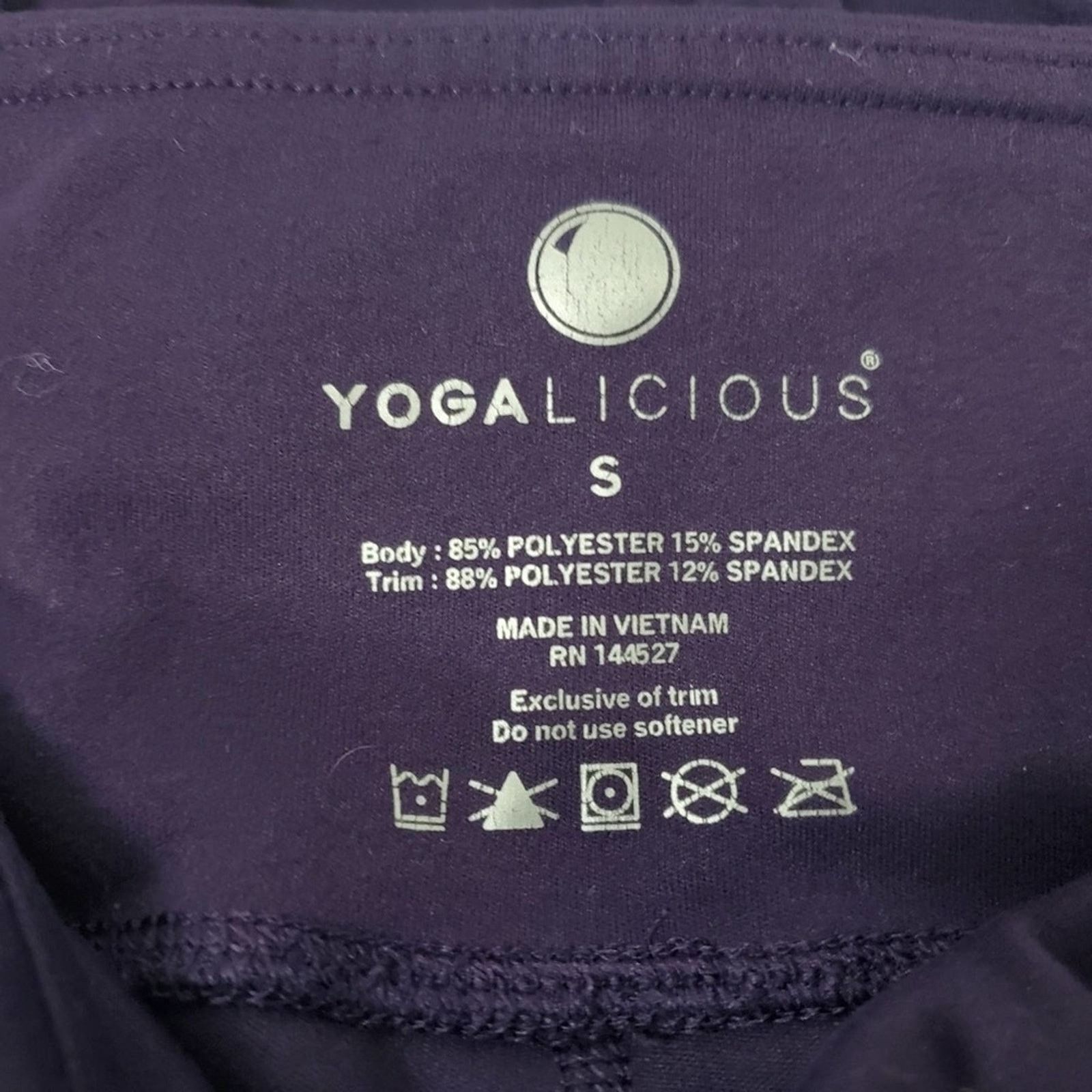 Designer Purple Yogalicious Legging Tights Yoga Pants - S Size 26" / US 2 / IT 38 - 8 Thumbnail