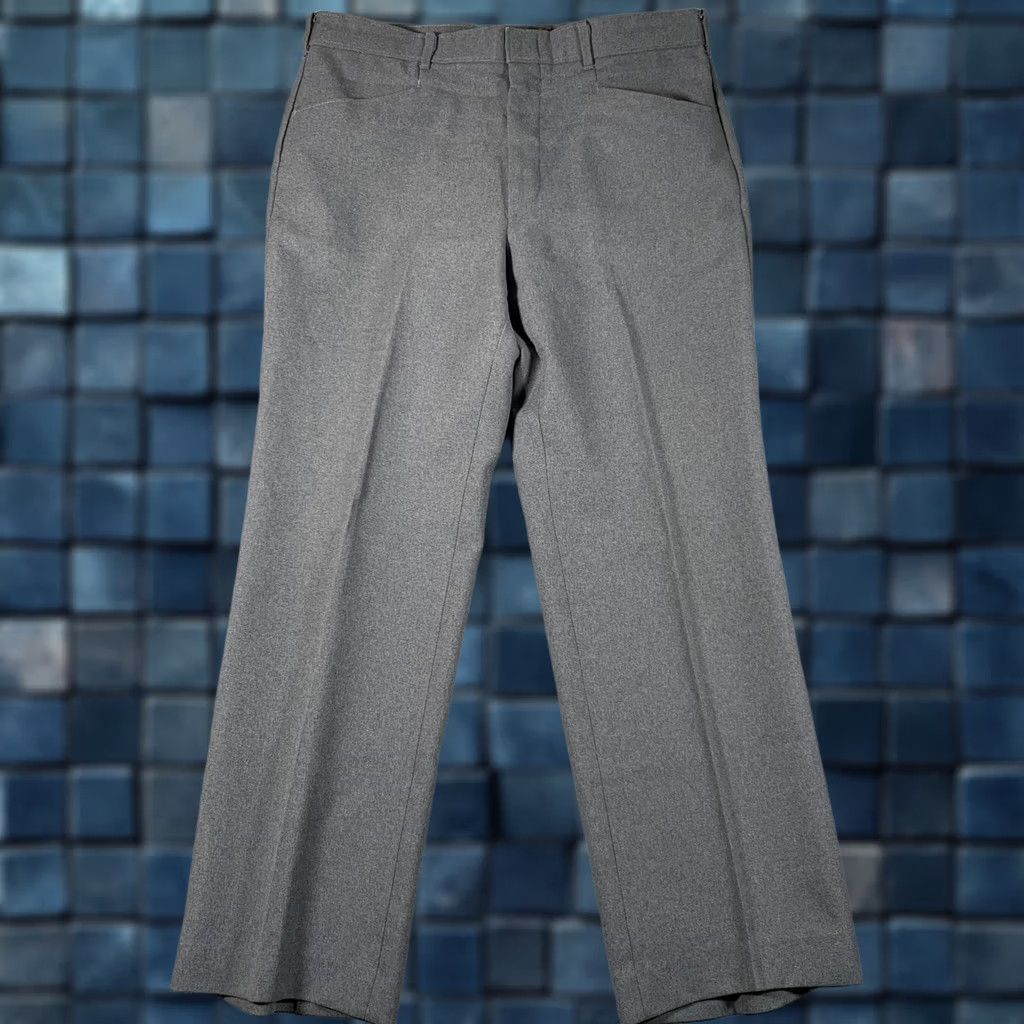 Levi's VINTAGE Levi'S Dress Mens 36 Gray VTG Pants 36x29 STA PREST Action Slacks Straight Work Size US 36 / EU 52 - 1 Thumbnail