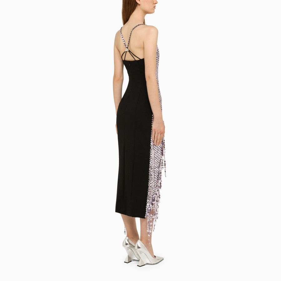 The Attico o1d2blof1024 Midi Dress With Rhinestones in Purple Size XS / US 0-2 / IT 36-38 - 3 Thumbnail