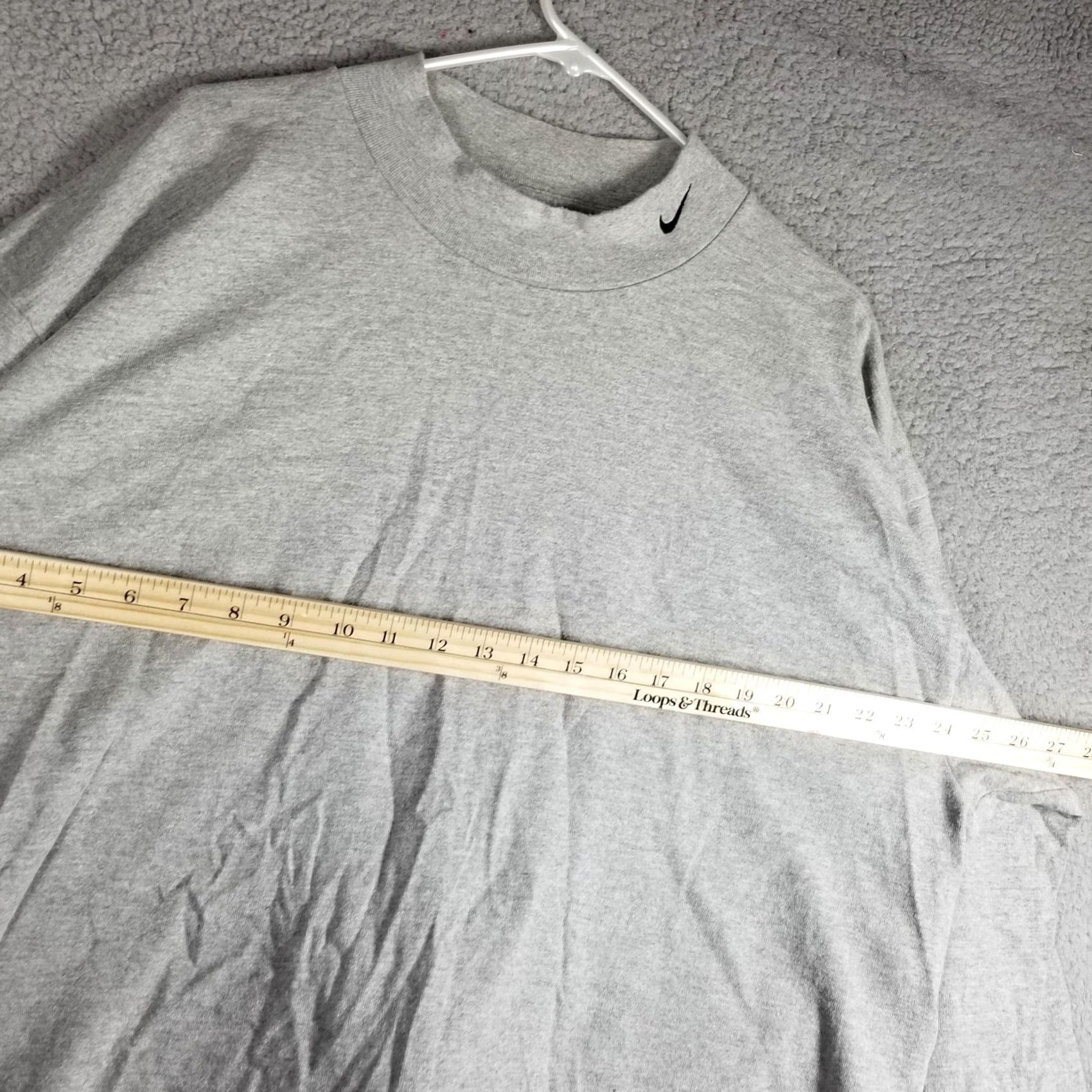 Nike Vintage Nike Shirt Mens 2XL Gray Mock Neck Long Sleeve Swoosh Made USA 90s Size US XXL / EU 58 / 5 - 6 Thumbnail