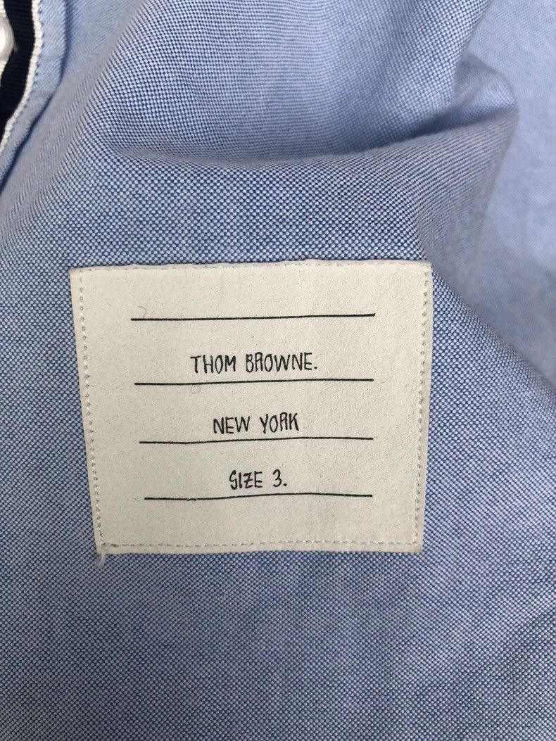 Thom Browne Thom Browne Sky blue long-sleeved shirt Size US L / EU 52-54 / 3 - 3 Thumbnail