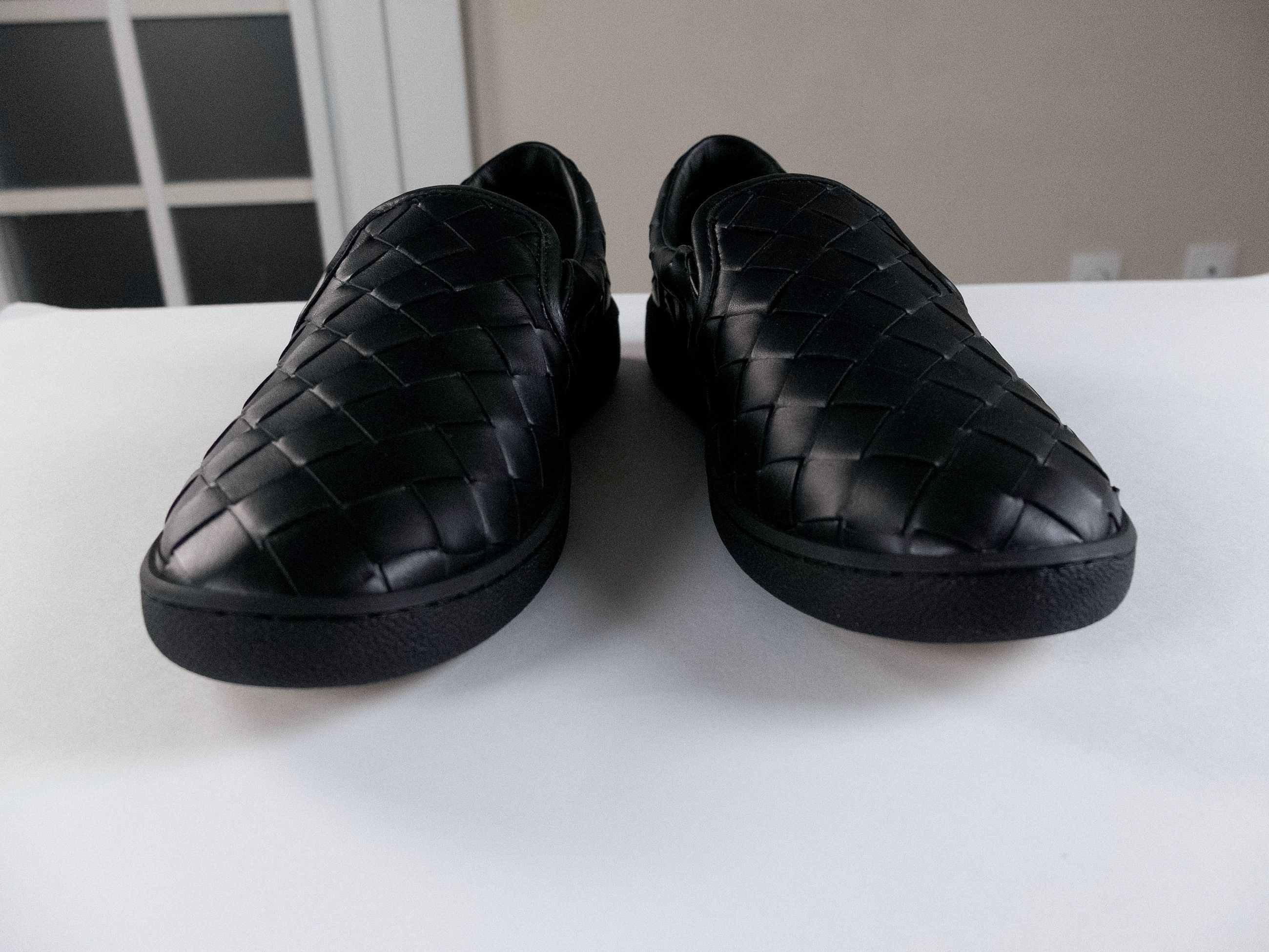 Bottega Veneta BOTTEGA VENETA Sawyer full black intrecciato sneakers 8 41 q Size US 8 / EU 41 - 7 Thumbnail