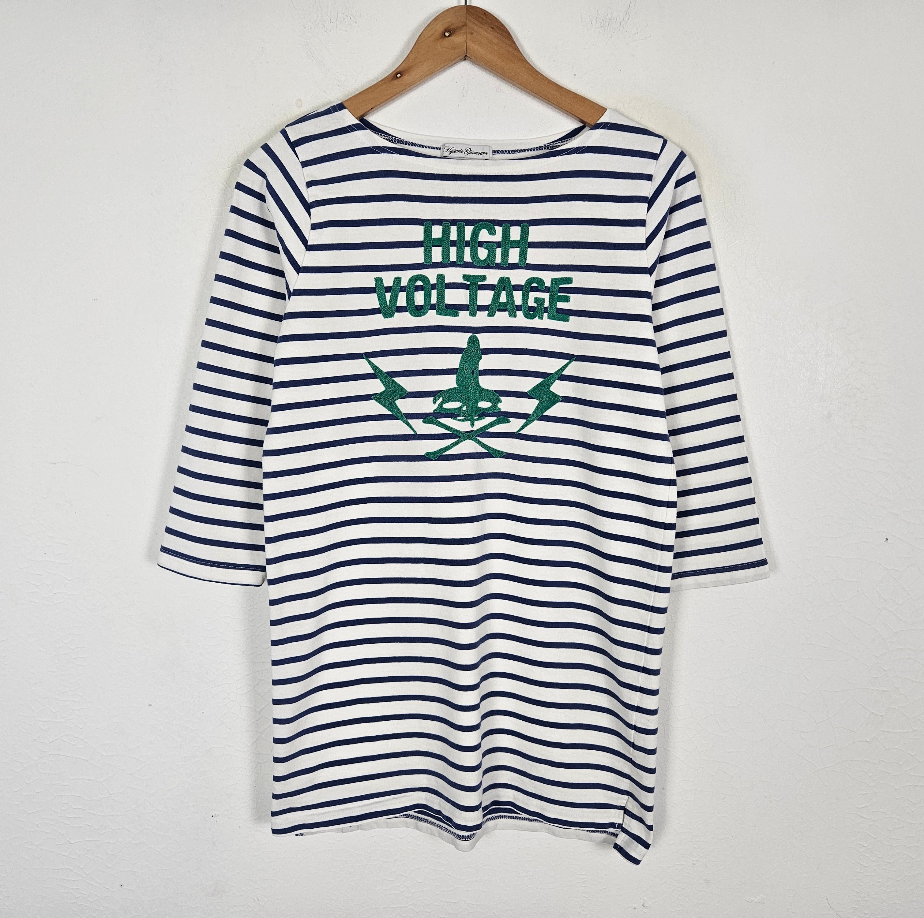 Hysteric Glamour Hysteric Glamour High Voltage Striped Longsleeve Size S / US 4 / IT 40 - 2 Thumbnail