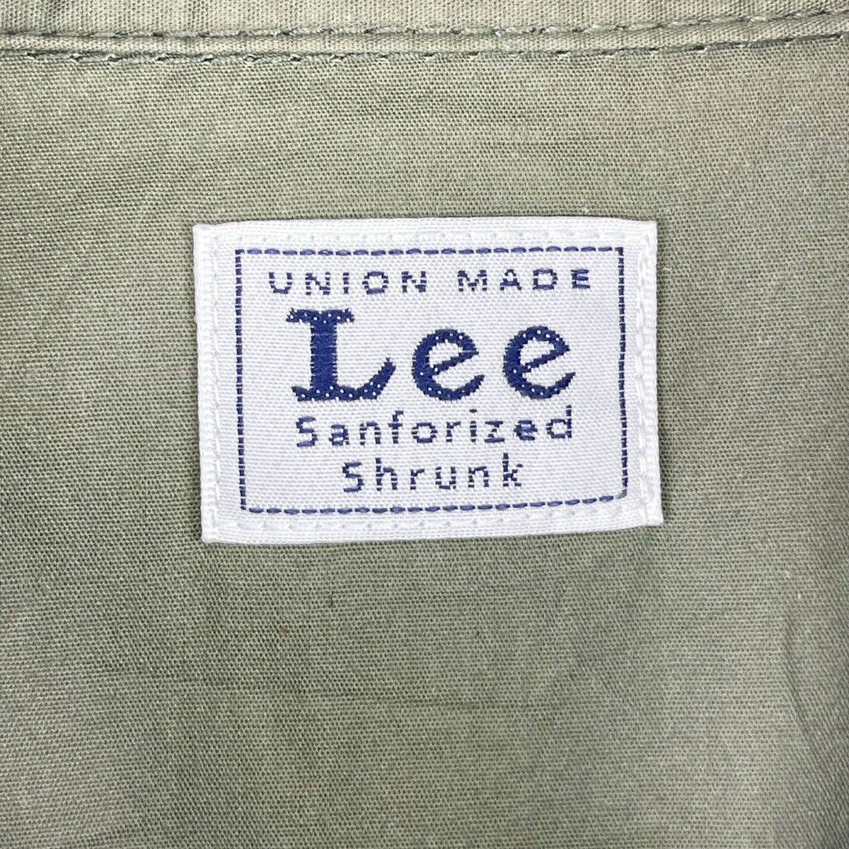 Lee Lee Union Made Olive Green Long Button Shirt Jacket Size M / US 6-8 / IT 42-44 - 7 Thumbnail