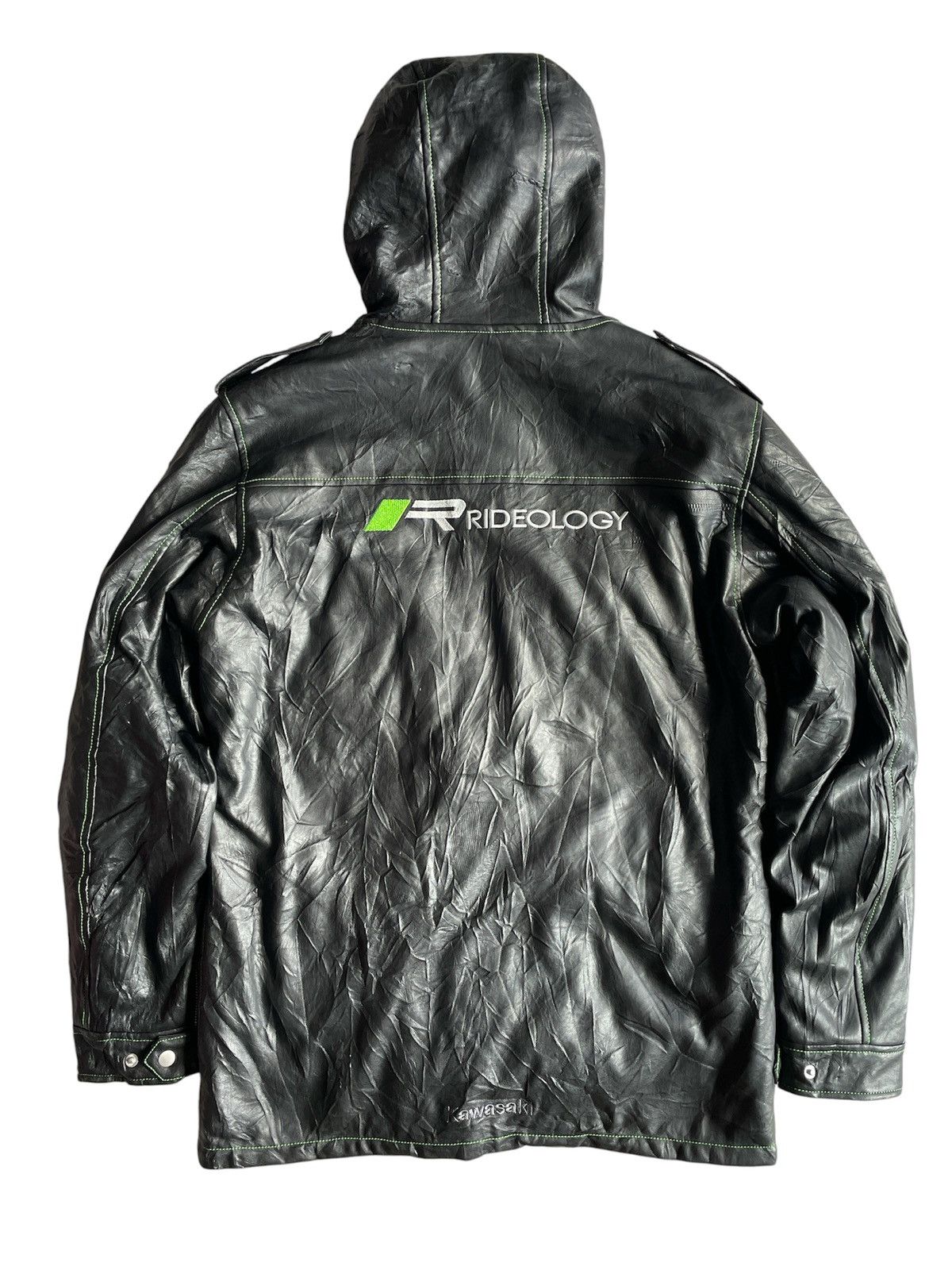 Sports Specialties Vintage Kawasaki Polyurethane Hoodie Jacket Size US L / EU 52-54 / 3 - 2 Thumbnail