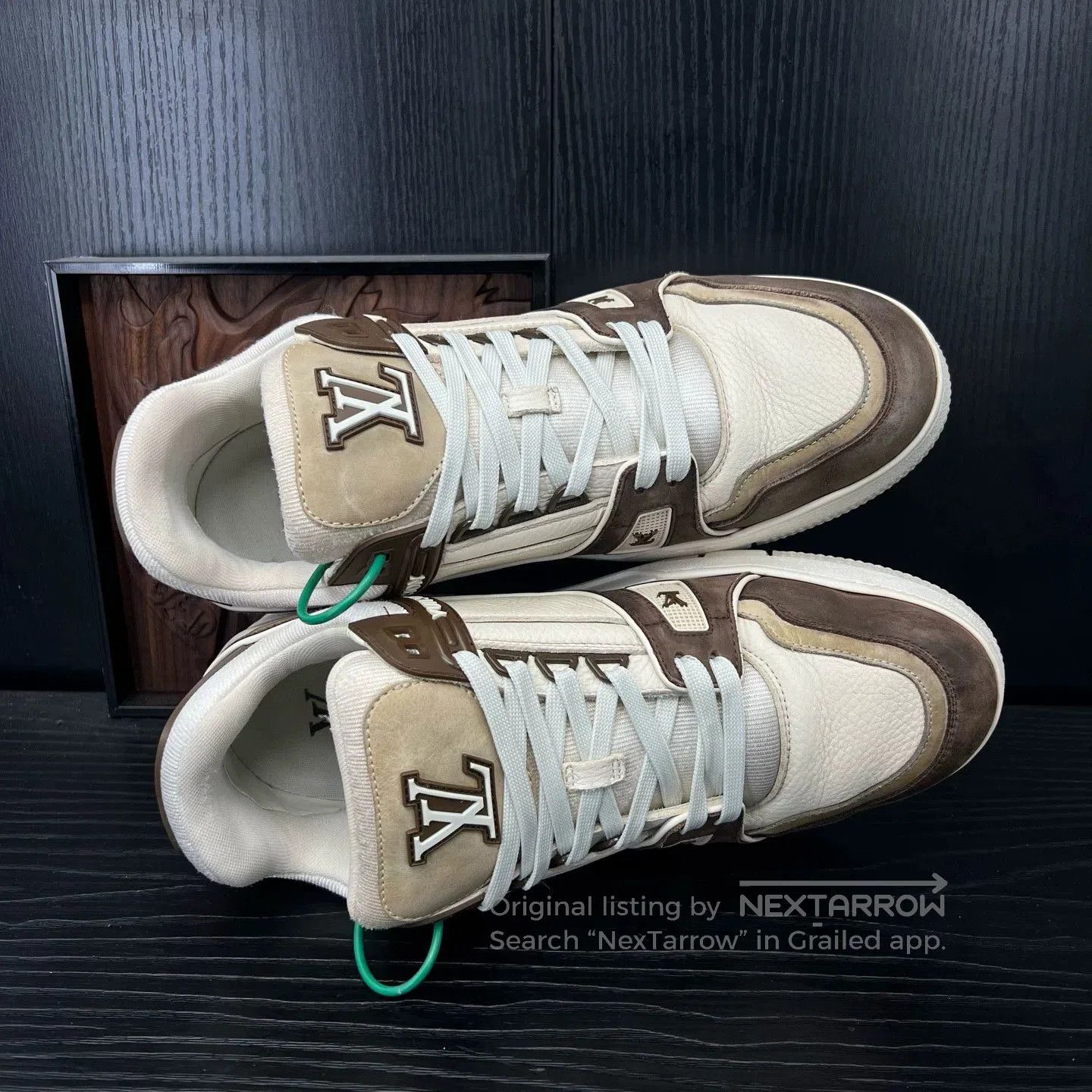 Louis Vuitton LV Trainer Mocha White Sneakers. Size US 10 / EU 43 - 5 Thumbnail