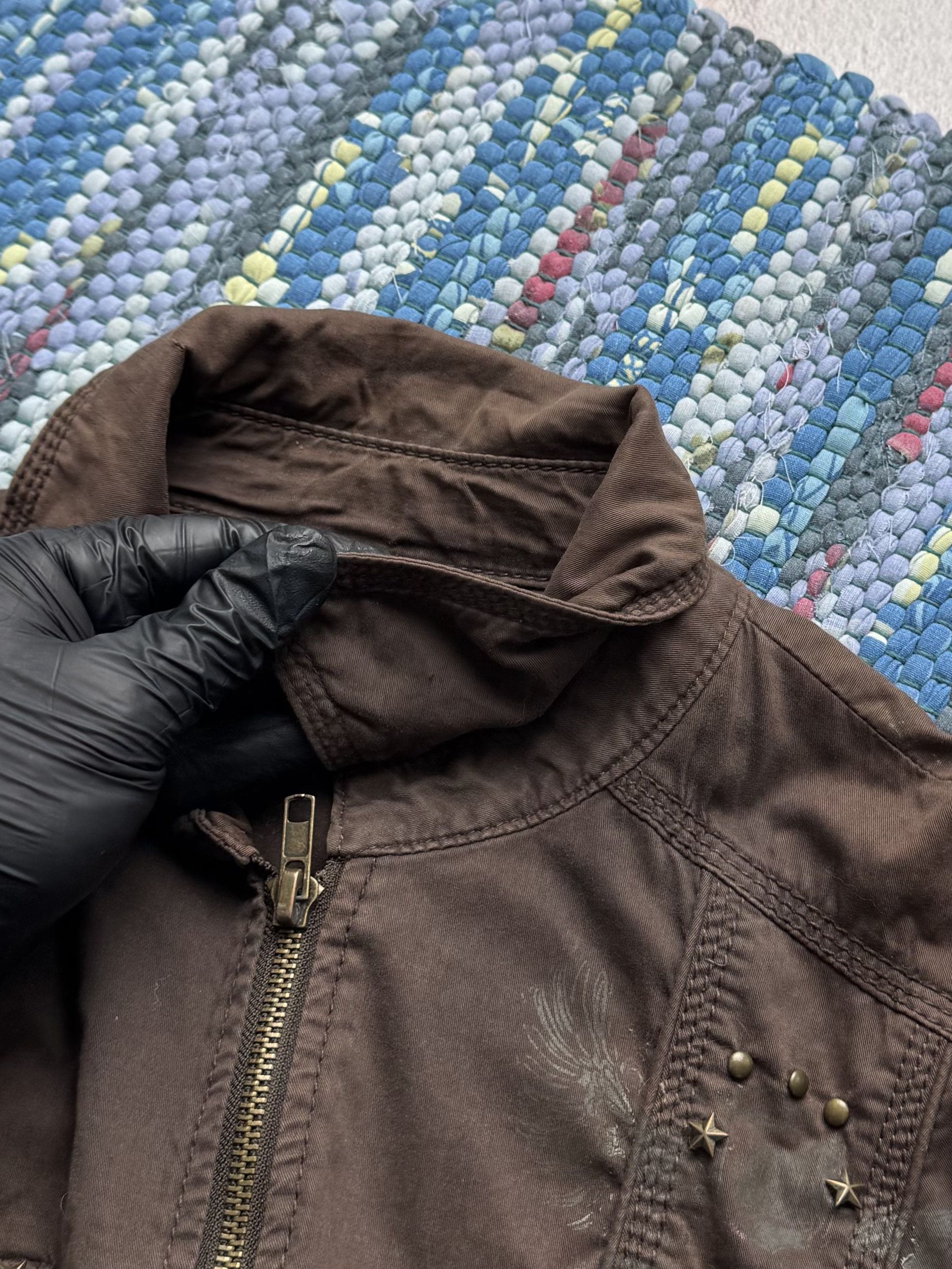 Vintage Vintage Brown Zip Jacket Utility Casual Lightweight Coat Size L / US 10 / IT 46 - 13 Thumbnail