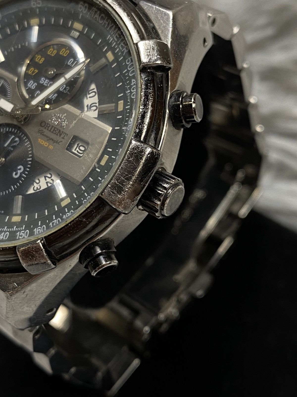 Orient × Vintage Orient Chronograph 100M Classic Style Japanese Brand Size ONE SIZE - 3 Thumbnail