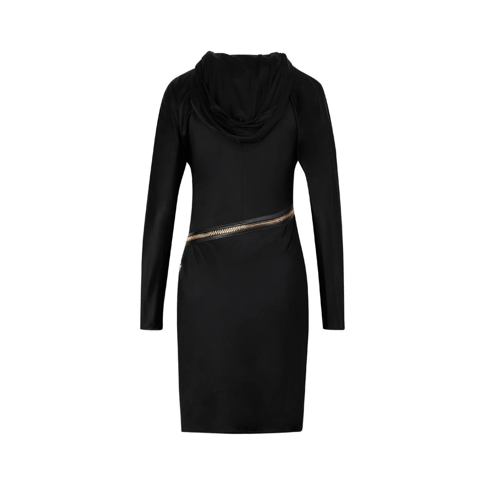 Tom Ford o1w1db10225 ABJ613 Zipped Mini Dress in Black Size S / US 4 / IT 40 - 2 Thumbnail