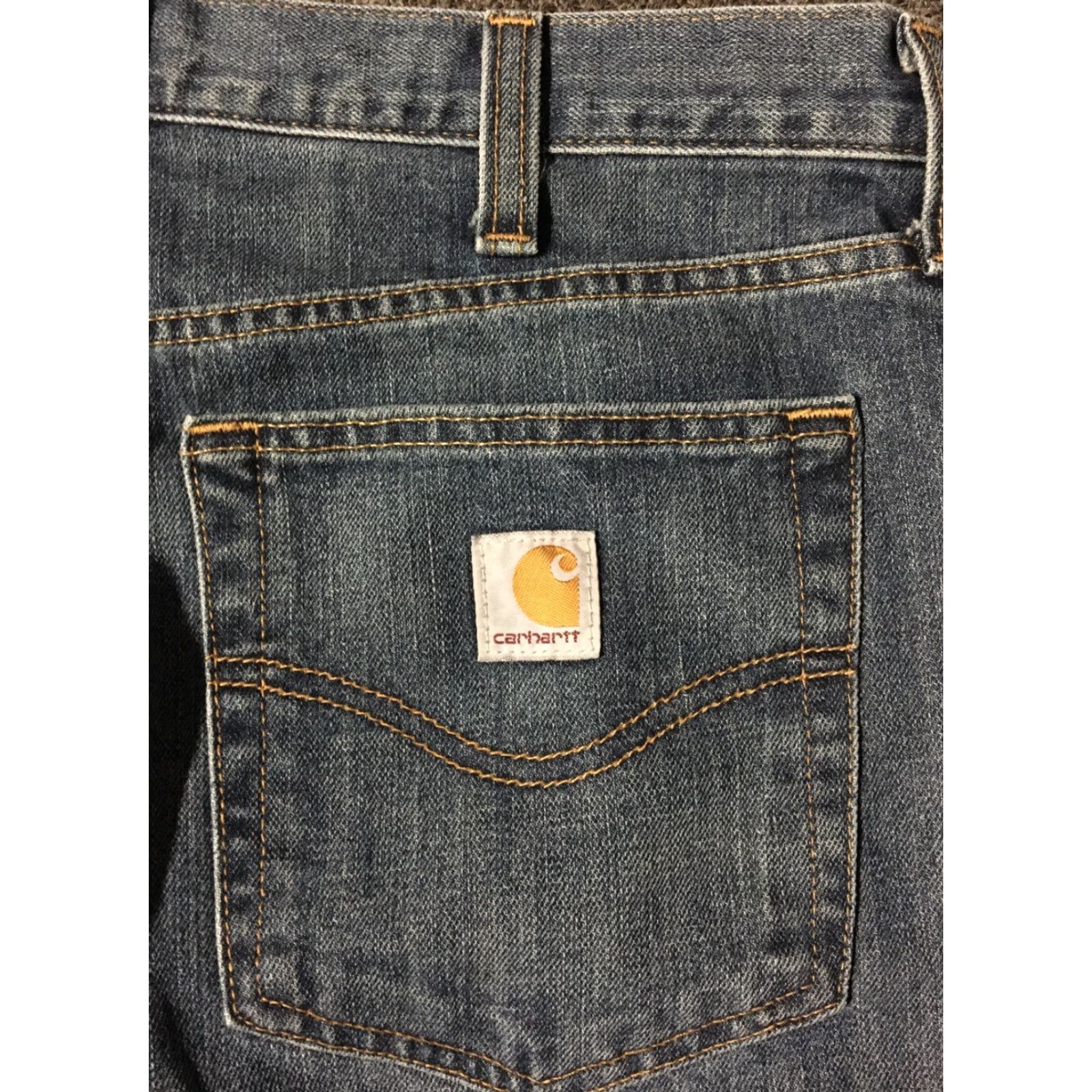 Carhartt VINTAGE Carhartt Relaxed Jeans 32/30 Men Blue 90s Grunge Biker Western USA Rock Motorcycle Jeans Carpenter Style Size US 32 / EU 48 - 3 Thumbnail