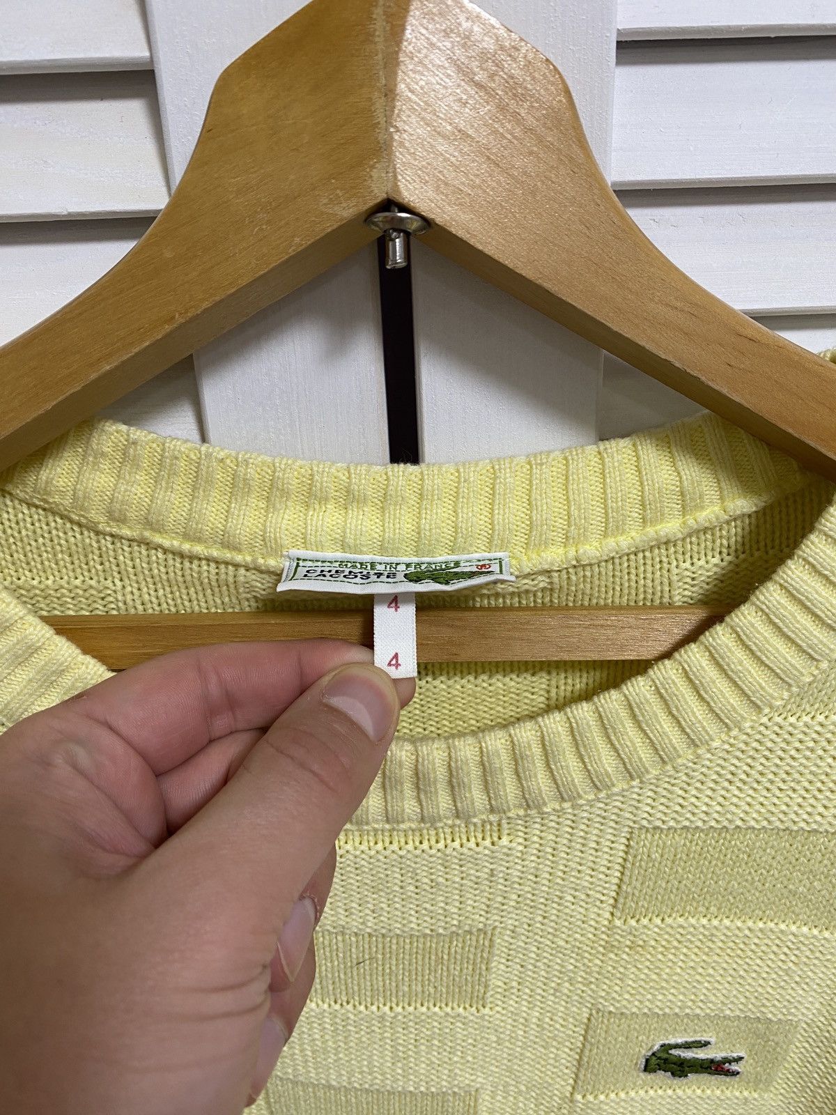 Lacoste Vintage Knitwear Sweater Lacoste Lemon Logo Cable Chunky Size US M / EU 48-50 / 2 - 7 Thumbnail
