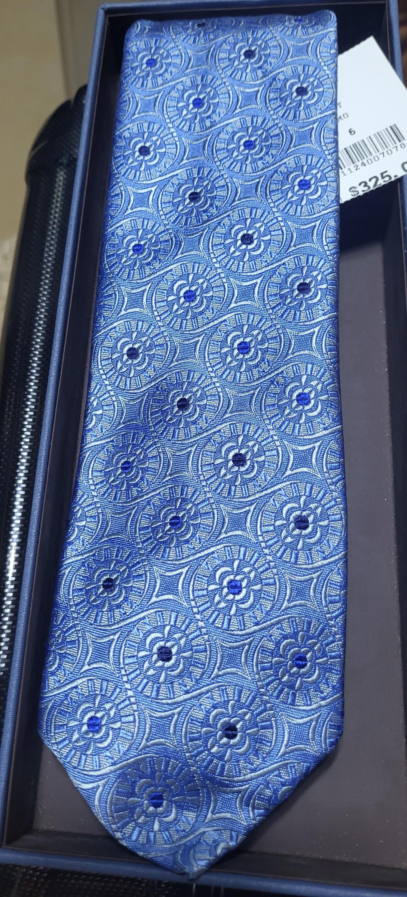 Robert Talbott Robert Talbott Elegant Blue Silk Tie with Intricate Pattern Size ONE SIZE - 1 Thumbnail