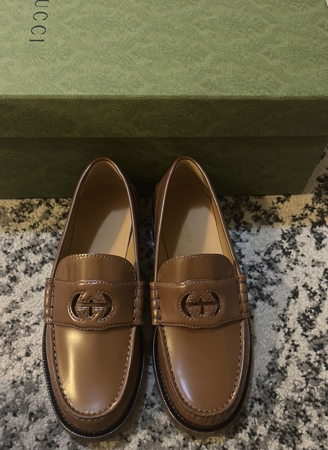 Gucci Gucci Interlocking G Loafer Millennial Ribot Cuir Size US 6 / IT 36 - 2 Thumbnail