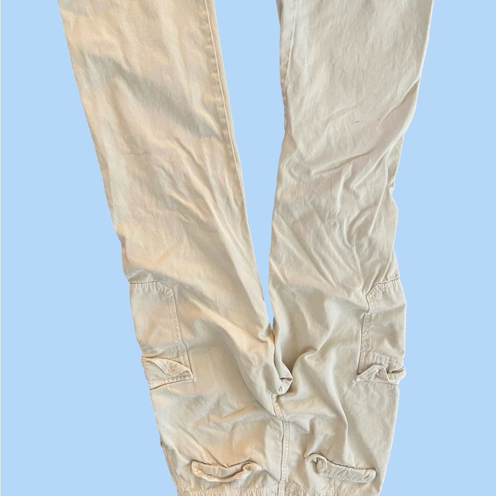 Zara Zara Men's Cargo Pants - Cream Size US 29 - 2 Thumbnail