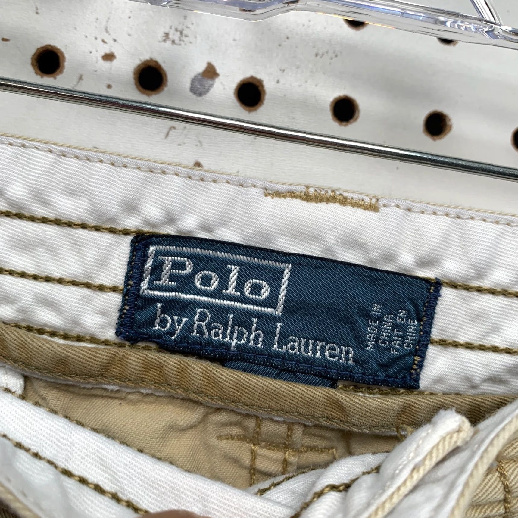 Polo Ralph Lauren VINTAGE Polo Ralph Lauren Military Shorts Mens 40 Beige Outdoor Utility 40x9.5 Cargo Pocket Beige Mens Shorts Size US L / EU 52-54 / 3 - 2 Thumbnail