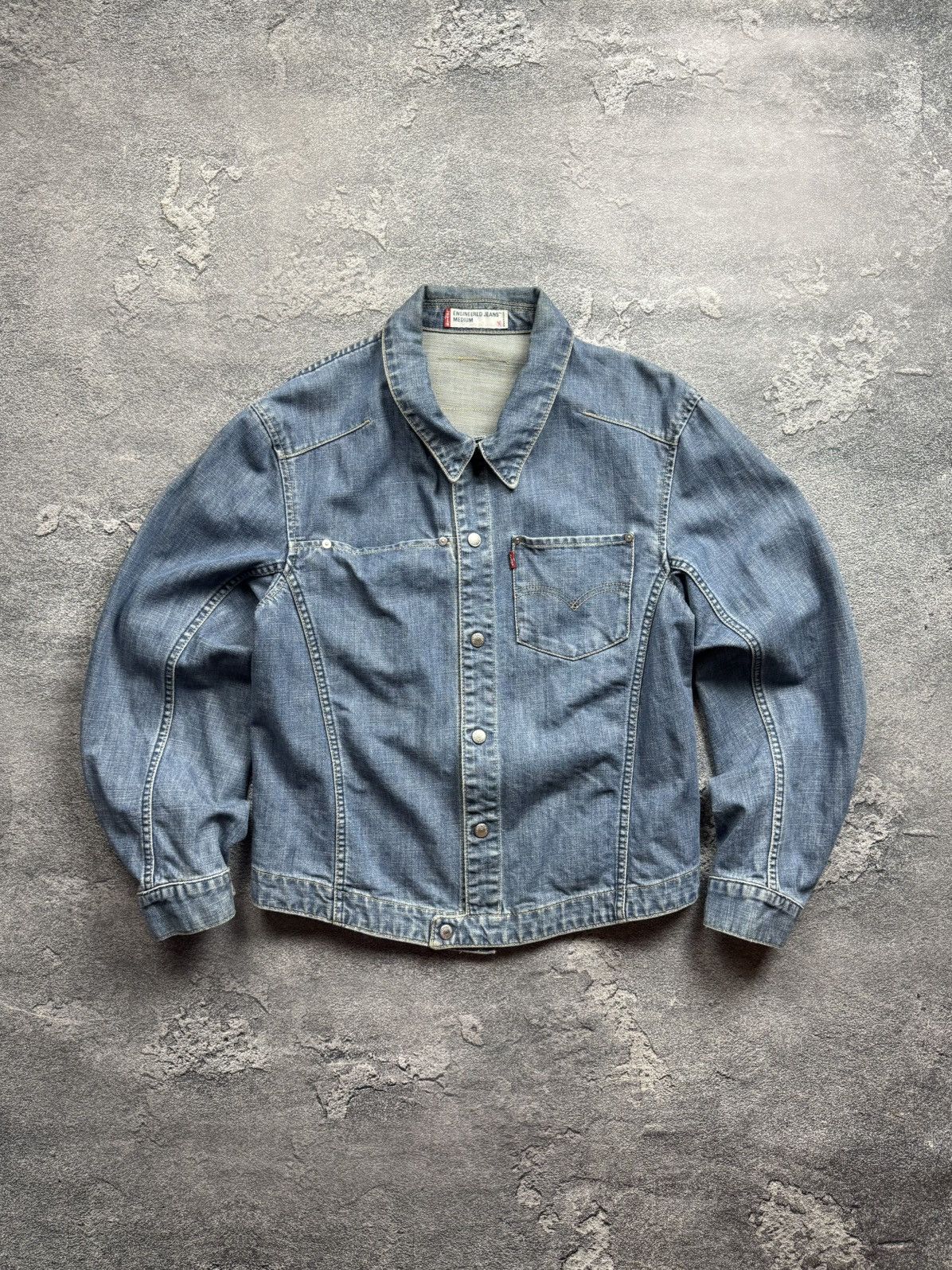 Levi's Levi's Engineered 70100 Vintage 2000's Denim Trucker Jacket Size US M / EU 48-50 / 2 - 2 Thumbnail