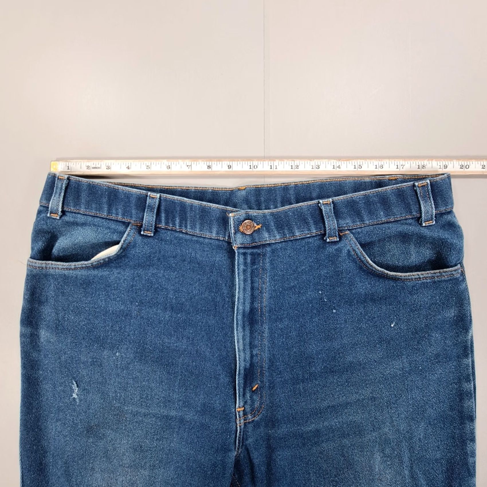 Levi's VINTAGE Levi's Action Jeans Mens Blue Straight Zip Fly 90s Denim W38 L32 Mens Jeans Size US 38 / EU 54 - 4 Thumbnail