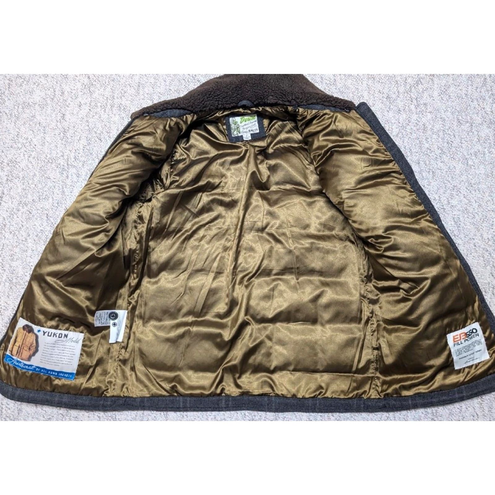 Eddie Bauer VINTAGE Eddie Bauer Coat Men M Gray Wool Goose Down EB550 Yukon Windowpane Pattern Modern Slim Fit Size US M / EU 48-50 / 2 - 3 Thumbnail