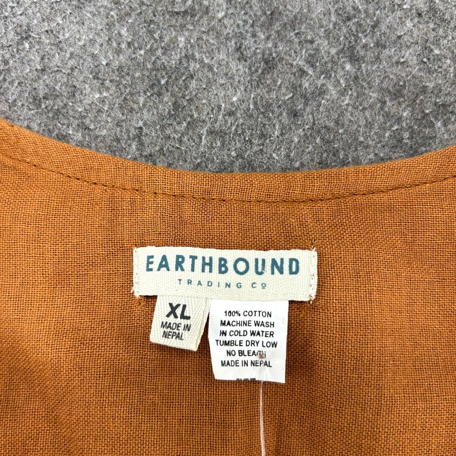 Bell VINTAGE Earthbound Jacket Womens XL Brown Cardigan Bell Sleeves Cropped Crop Butterfly 80s Womens Jacket Size XL / US 12-14 / IT 48-50 - 7 Thumbnail