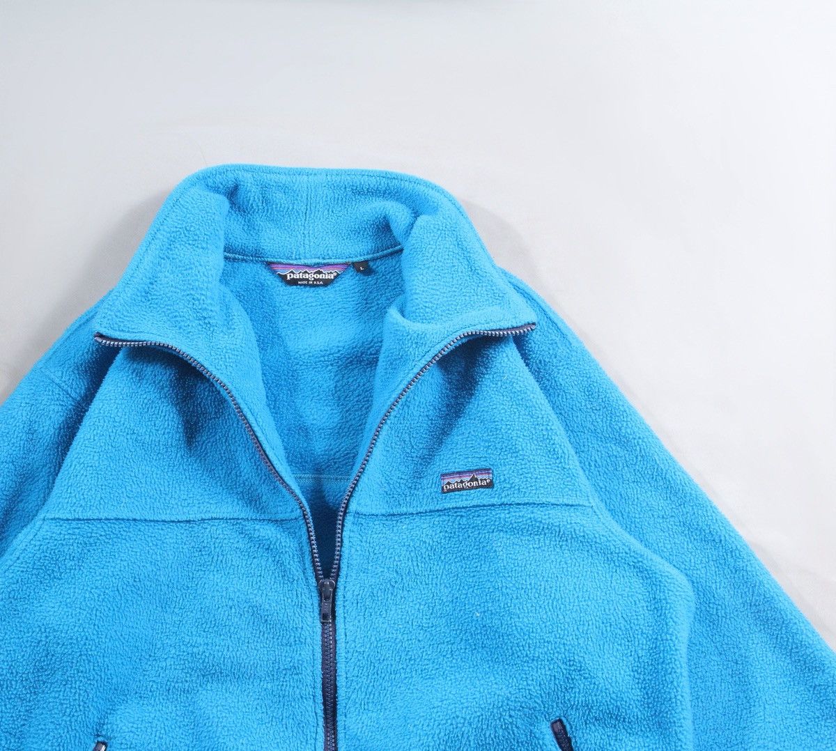 Patagonia Patagonia 90s USA Vintage Fleece Jacket Blue Outdoor L Size US L / EU 52-54 / 3 - 3 Thumbnail
