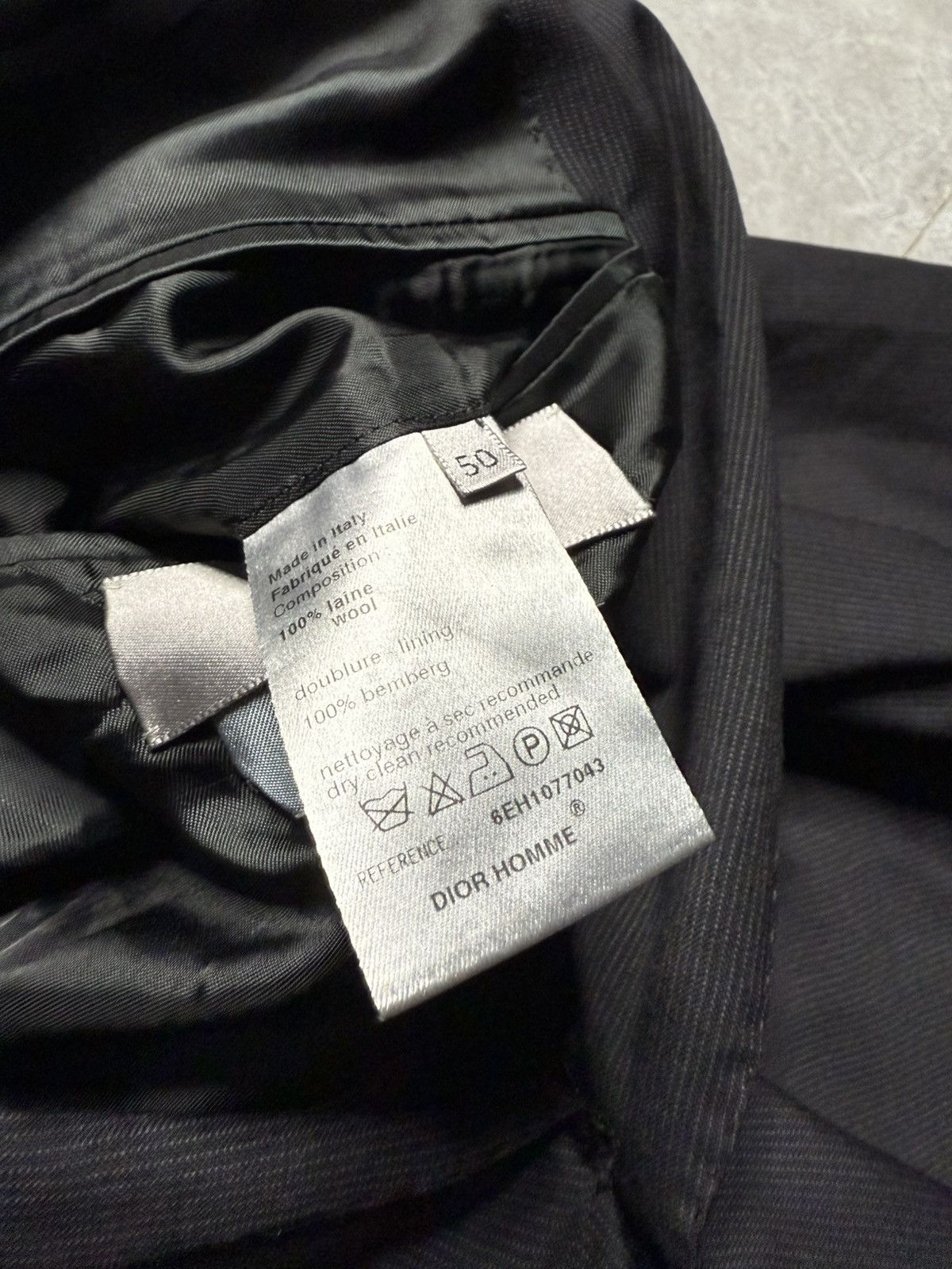 Dior Dior By Hedi Slimane S/S 06 Pinstripe Slim 2B Suit Size 50S - 10 Thumbnail