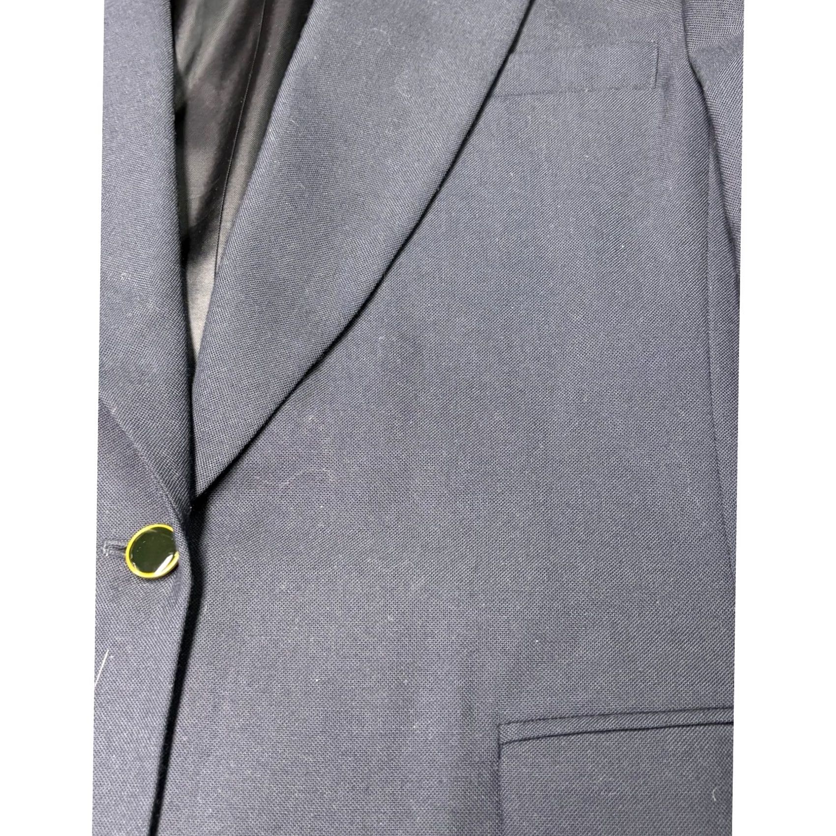 Orvis VINTAGE Orvis Blazer Jacket Womens 16W Wool Blend Single Button Navy Blue (USA) Size XXL / US 16-18 / IT 52-54 - 2 Thumbnail