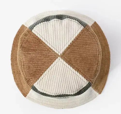 Other Y2k corduroy patchwork bucket hat Size ONE SIZE - 4 Thumbnail