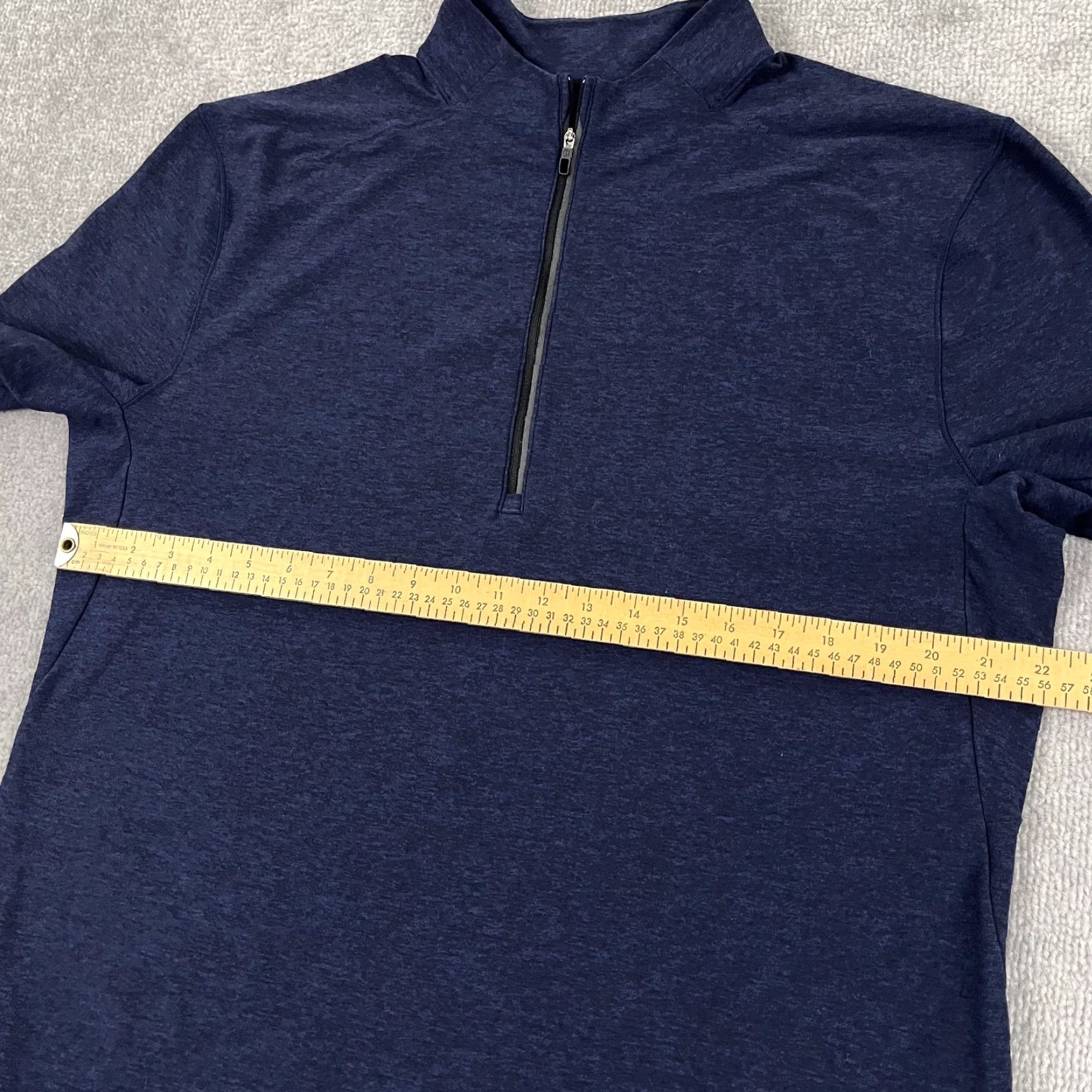 Lululemon Lululemon Surge Warm Half-Zip Pullover Mens XL Blue Performance Active Running Size US XL / EU 56 / 4 - 7 Thumbnail