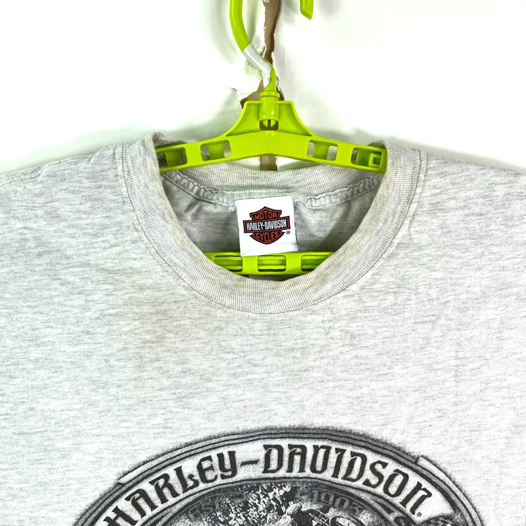 Harley Davidson Harley-Davidson T-Shirt Mens 3XL Crew Neck Short Sleeve Gray Graphic Print Distressed Quote Ride it like you stole it Biker Motorcycle 2000s Mens Size US XXL / EU 58 / 5 - 3 Thumbnail
