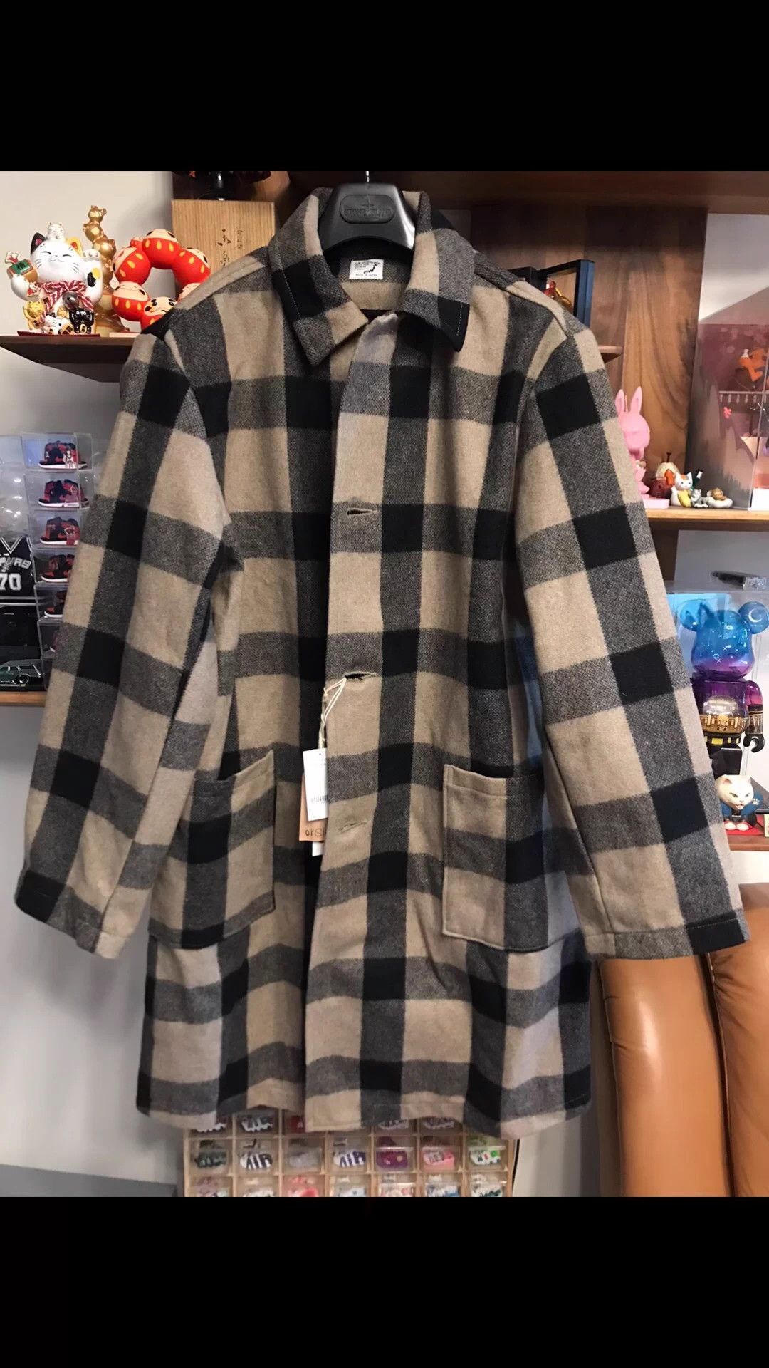 Orslow Multi Checkered Long Coat Size L Size US L / EU 52-54 / 3 - 1 Thumbnail