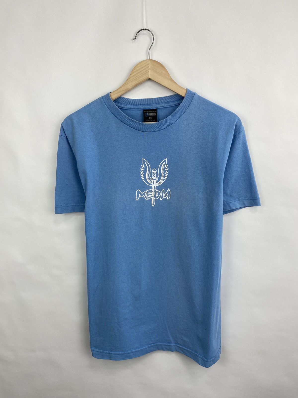 Etnies 🇺🇸 Vintage 90s Media Skateboard T-Shirt Rare Retro Hype Y2K Size US M / EU 48-50 / 2 - 3 Thumbnail