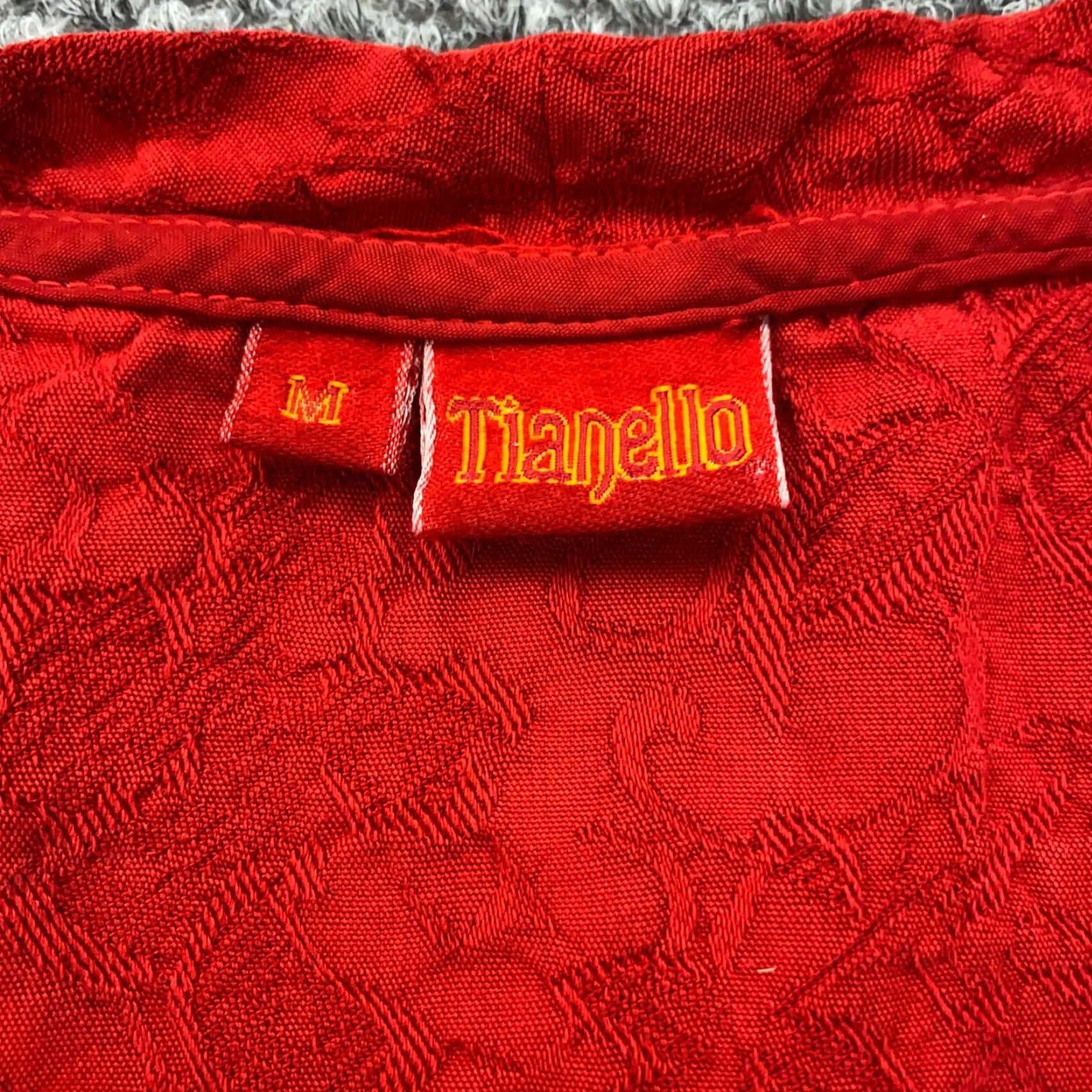 Vintage VINTAGE Tianello Women's Blouse Tunic Medium Red Tencel 3/4 Sleeve Casual Fall Spring Summer Size M / US 6-8 / IT 42-44 - 5 Thumbnail