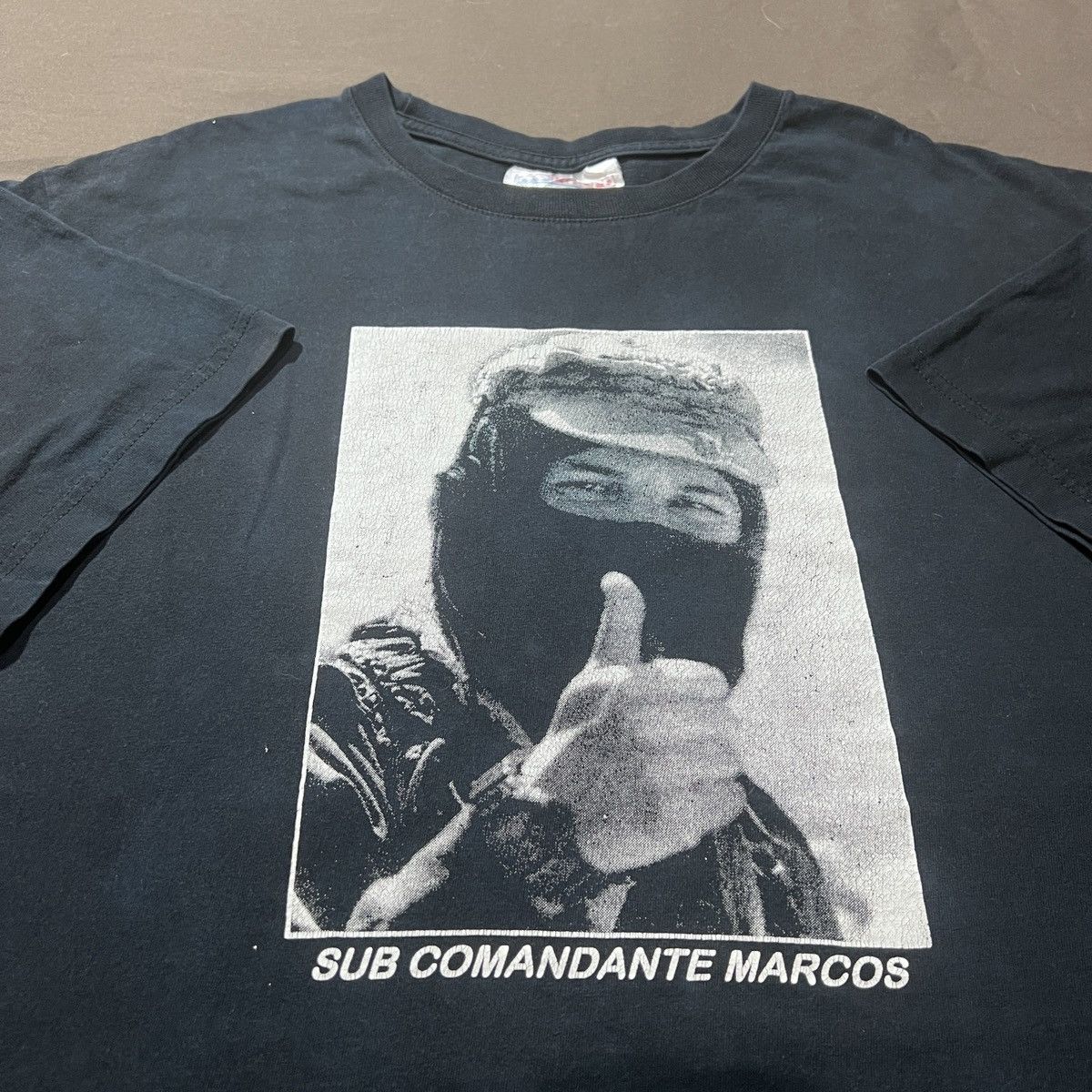 Rage Against The Machine Vtg Subcomandante Marcos EZLN Zapatista Liberation Faded Size US L / EU 52-54 / 3 - 5 Thumbnail