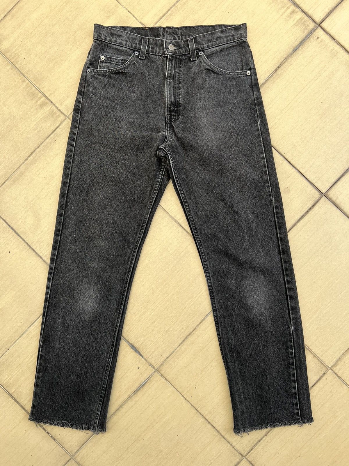 Levi's Vintage 90s Levi’s 505 Orange Tab Faded Black Denim Jeans Size US 30 / EU 46 - 1 Thumbnail