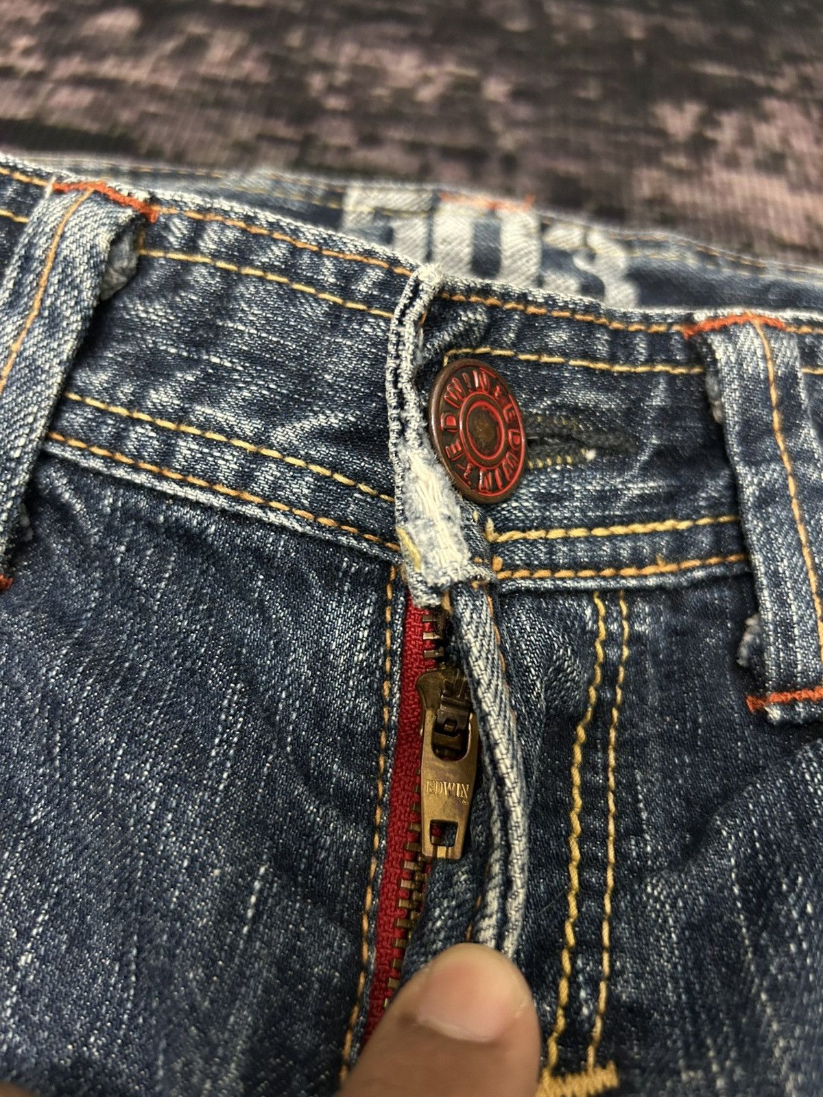 Edwin Vintage Edwin Mud Wash Flare Jeans Size US 28 / EU 44 - 10 Thumbnail
