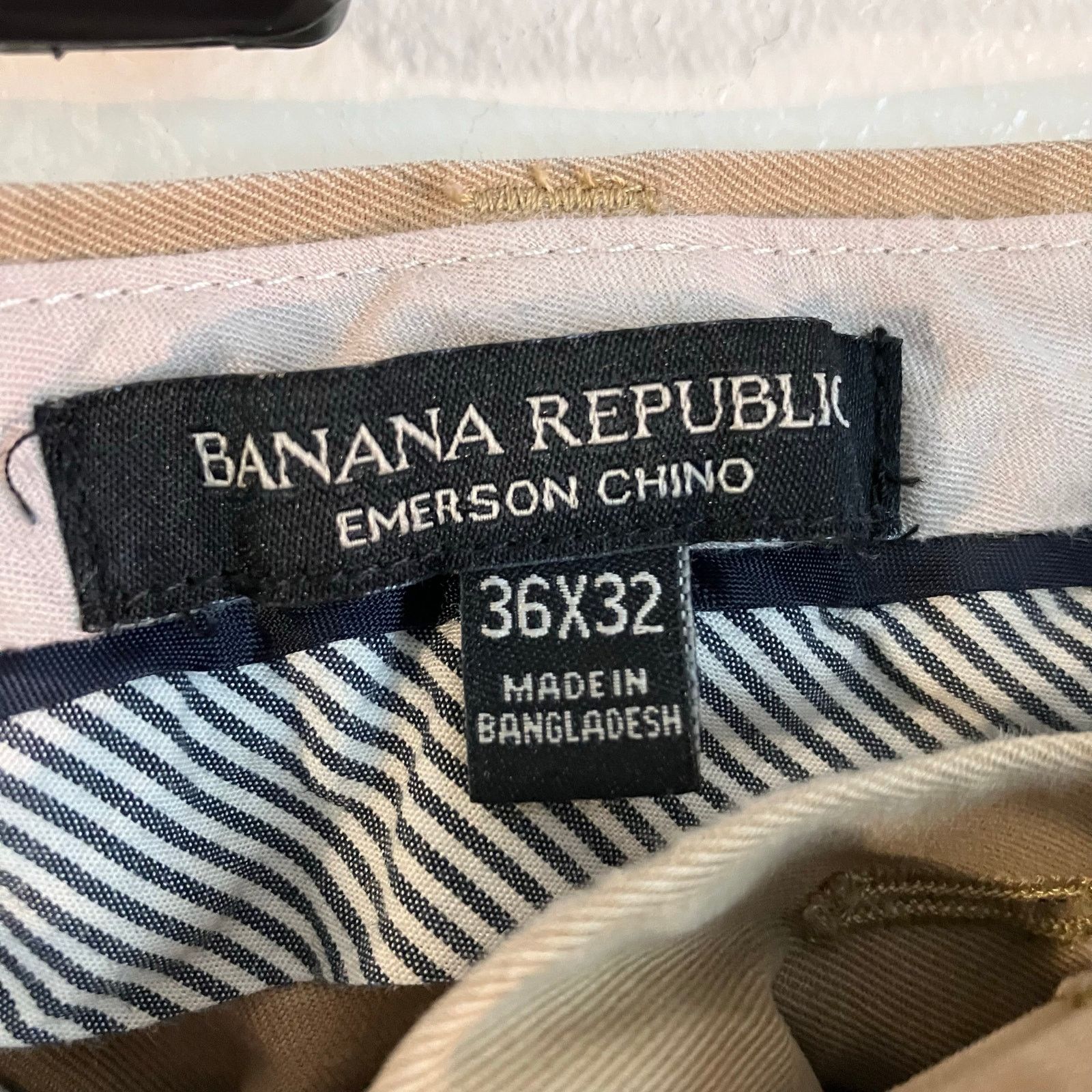 Banana Republic Banana Republic Tan Emerson Chino Khaki Pants Size US 36 / EU 52 - 4 Thumbnail
