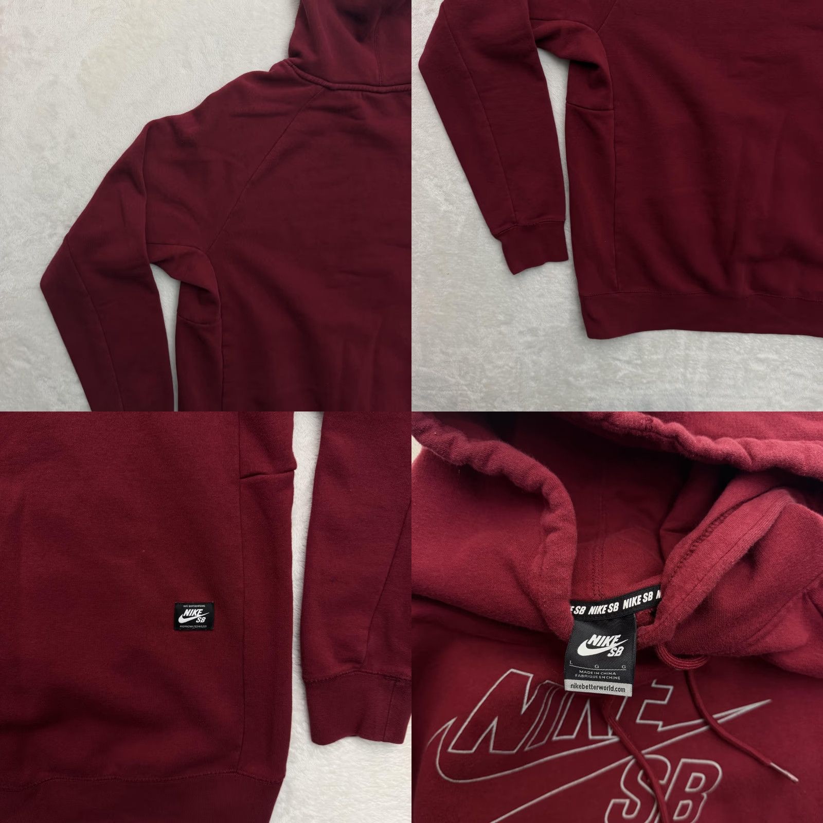 Nike Nike SB Sweater Hoodie Mens Large Red Fleece Pullover Skateboarding Shirt Size US L / EU 52-54 / 3 - 9 Thumbnail