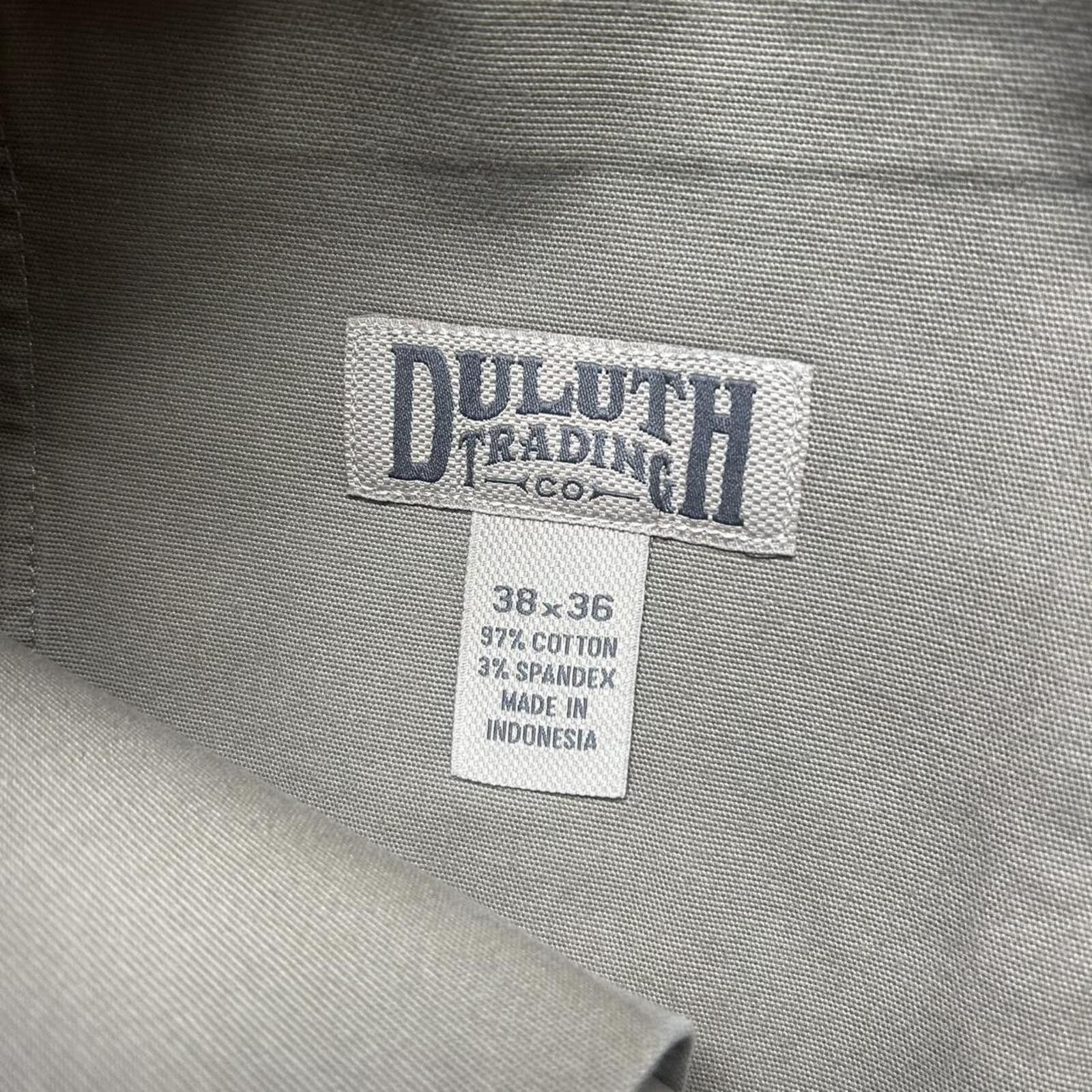 Duluth Trading Company Vintage y2k Tan Brown Khaki Carpenter Pants Jeans 38x36 Size US 38 / EU 54 - 4 Thumbnail