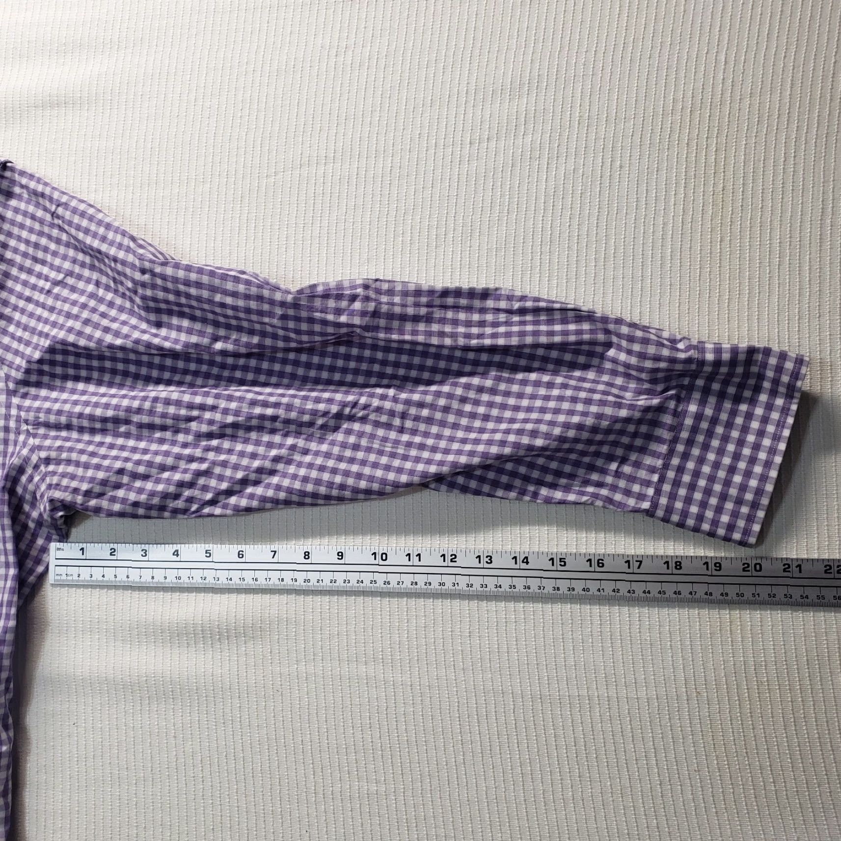 Merona Merona Purple Plaid Shirt Men 2XL Long Sleeve Button-Up Cotton 100% Adult Size 2XL Mens 2X-Large Size US XXL / EU 58 / 5 - 6 Thumbnail