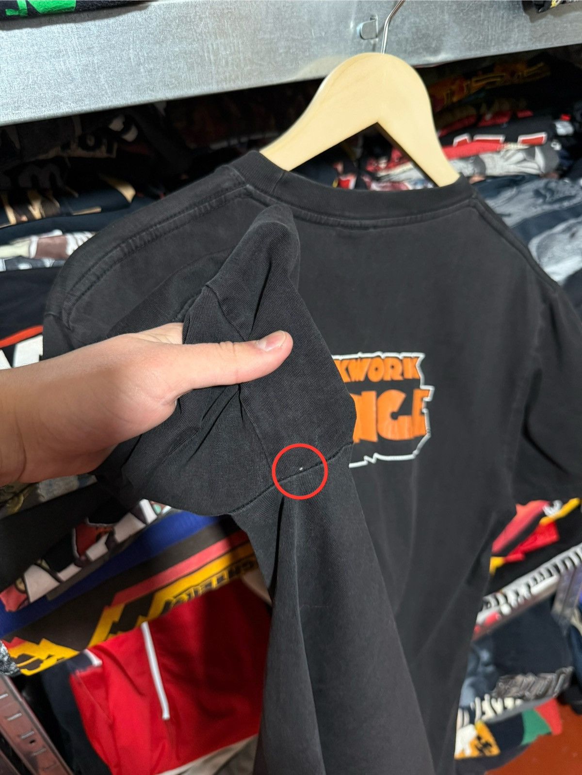 Vintage Vintage 90’s Y2K Clockwork Orange Dead Face Horror T-Shirt Size US XL / EU 56 / 4 - 8 Thumbnail