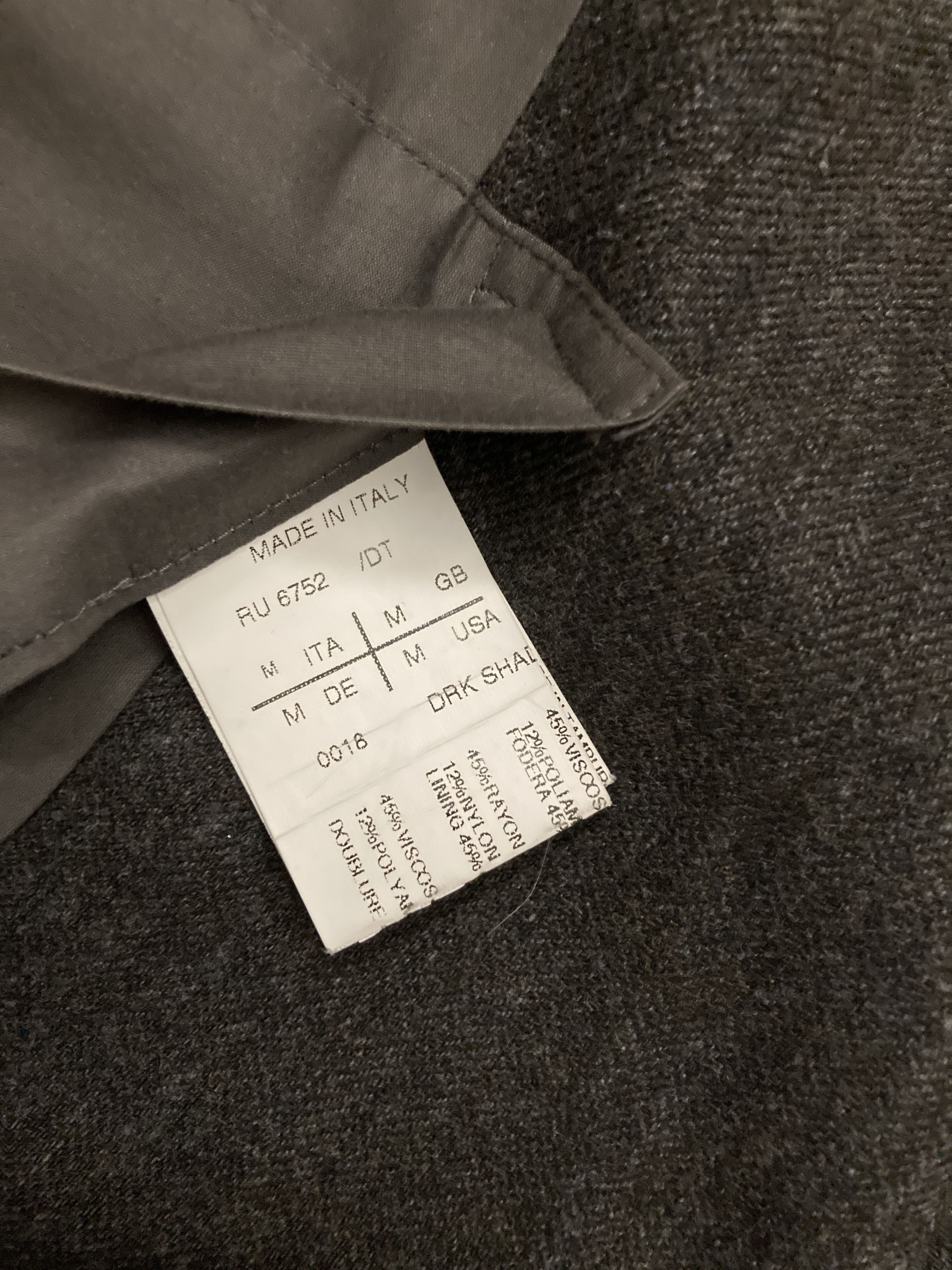 Rick Owens F/W 10 "GLEAM" Runway Wool & Viscose Suit Rick Owens Size US M / EU 48-50 / 2 - 14 Thumbnail